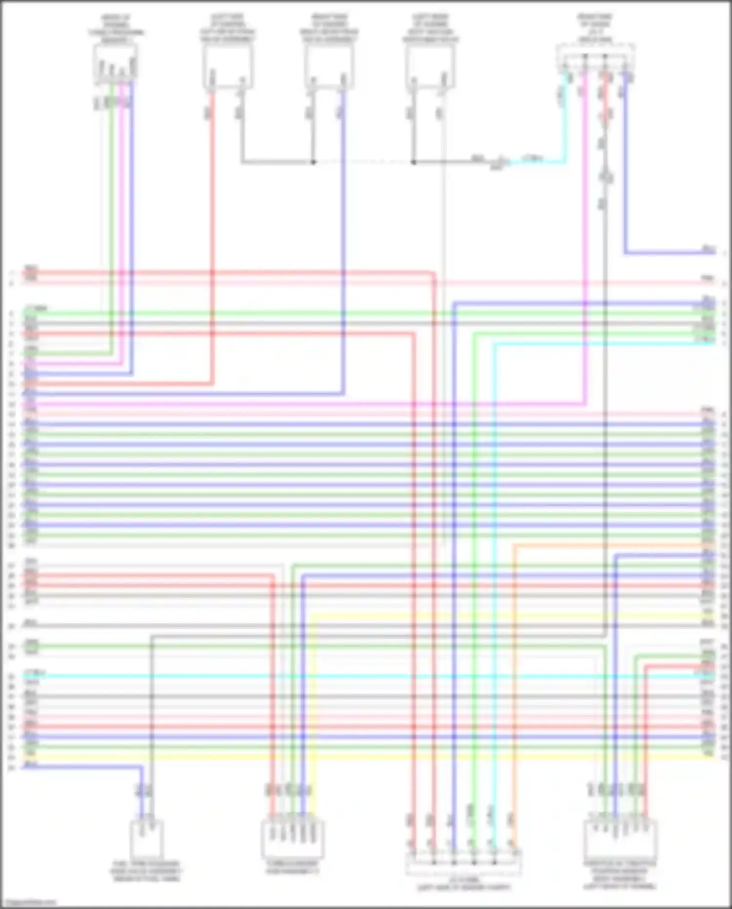 Sequoia Toyota III (2022-2024): Wiring diagram engine performance 3.4l turbo, engine controls circuit (5 of 8)
