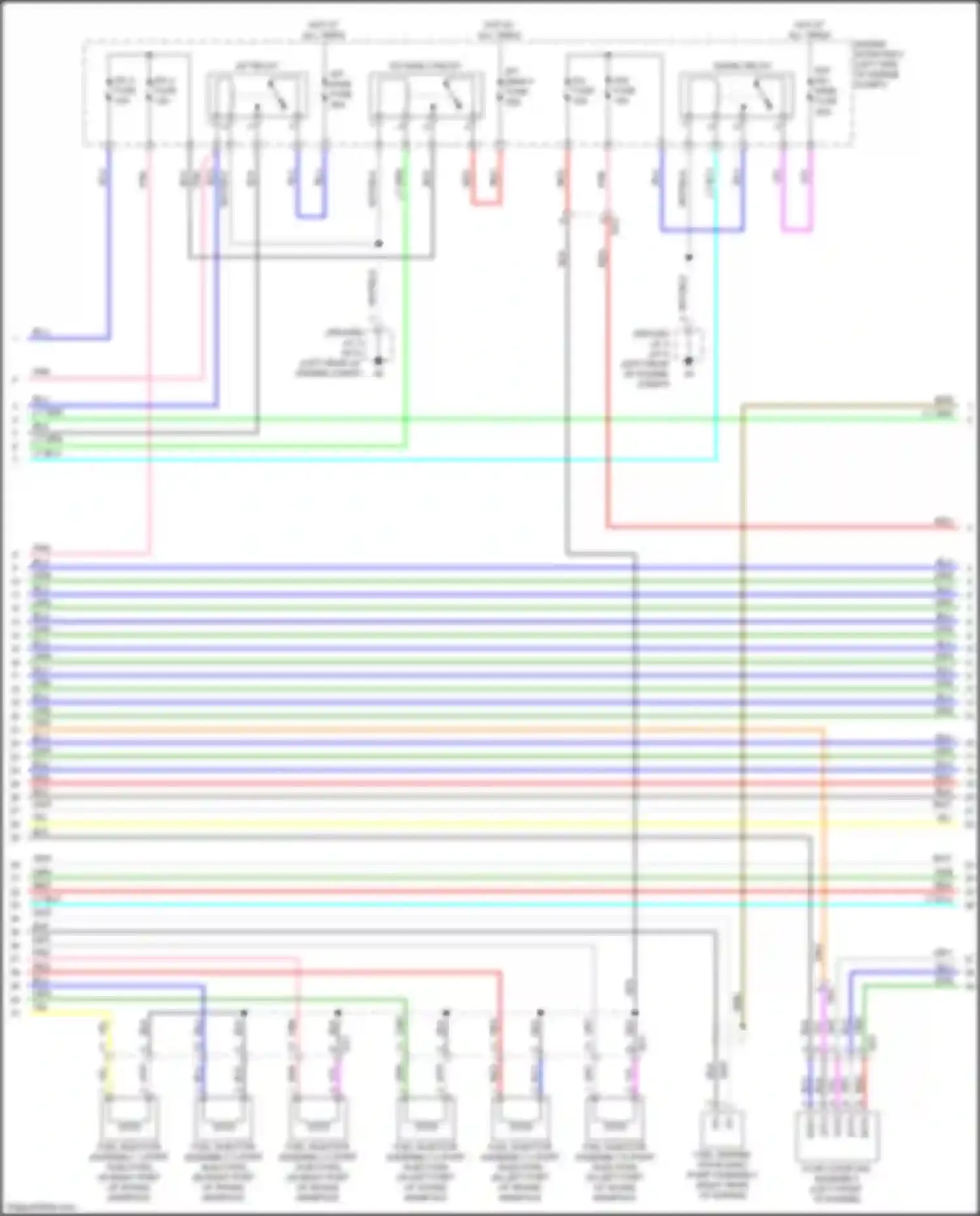 Sequoia Toyota III (2022-2024): Wiring diagram engine performance 3.4l turbo, engine controls circuit (6 of 8)