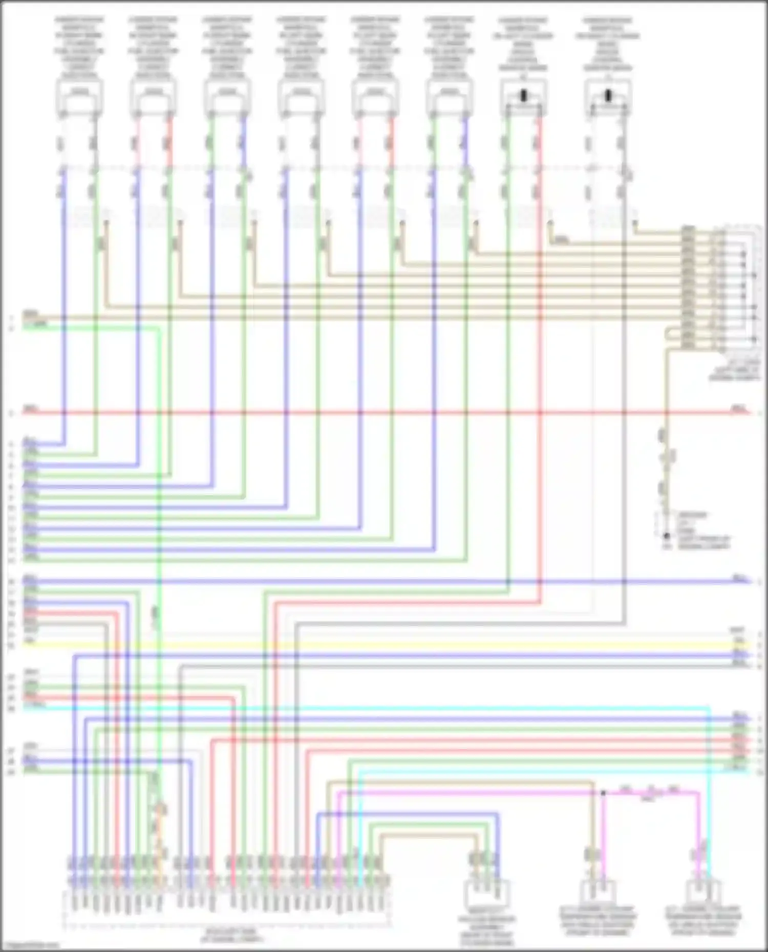 Sequoia Toyota III (2022-2024): Wiring diagram engine performance 3.4l turbo, engine controls circuit (7 of 8)