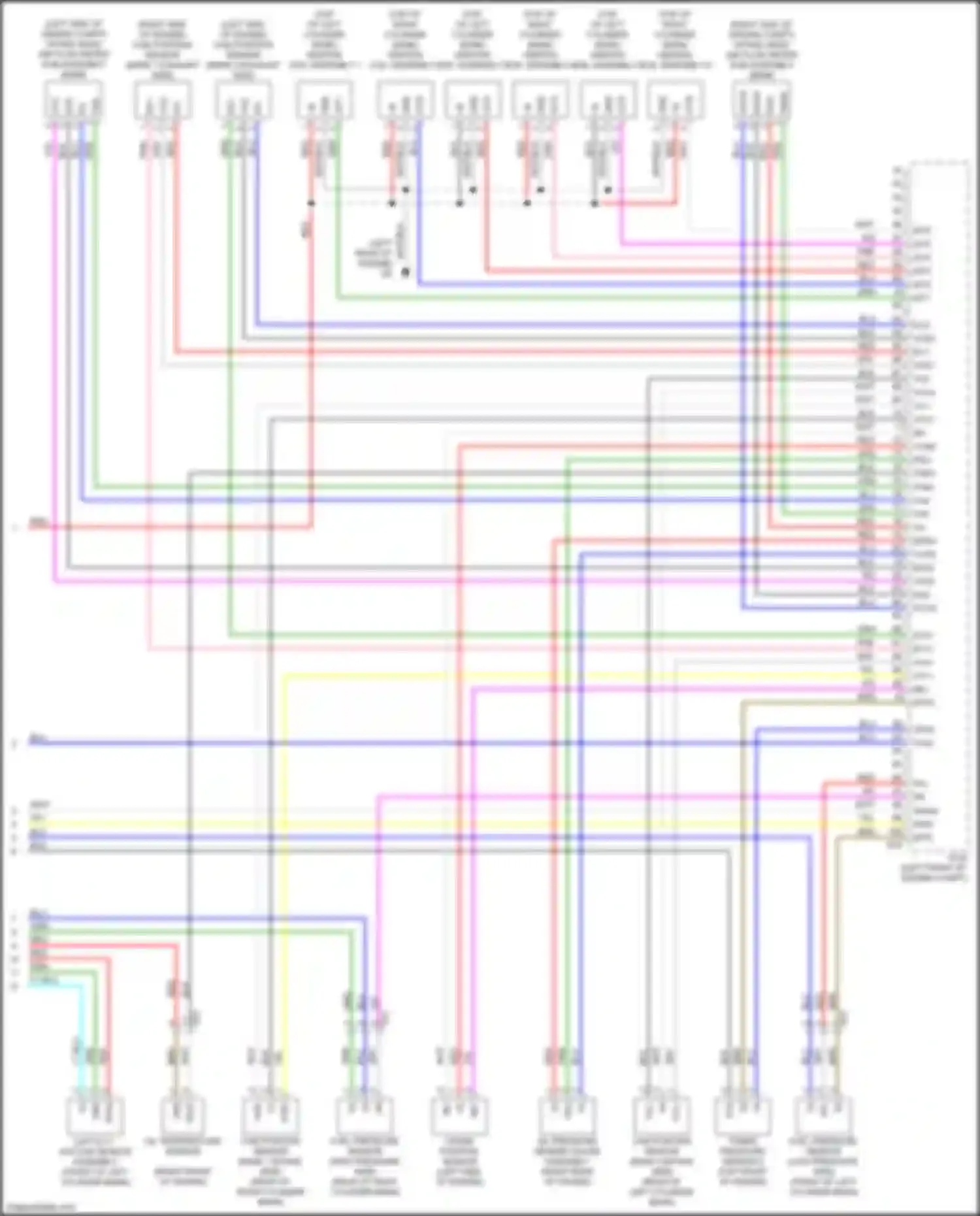 Sequoia Toyota III (2022-2024): Wiring diagram engine performance 3.4l turbo, engine controls circuit (8 of 8)