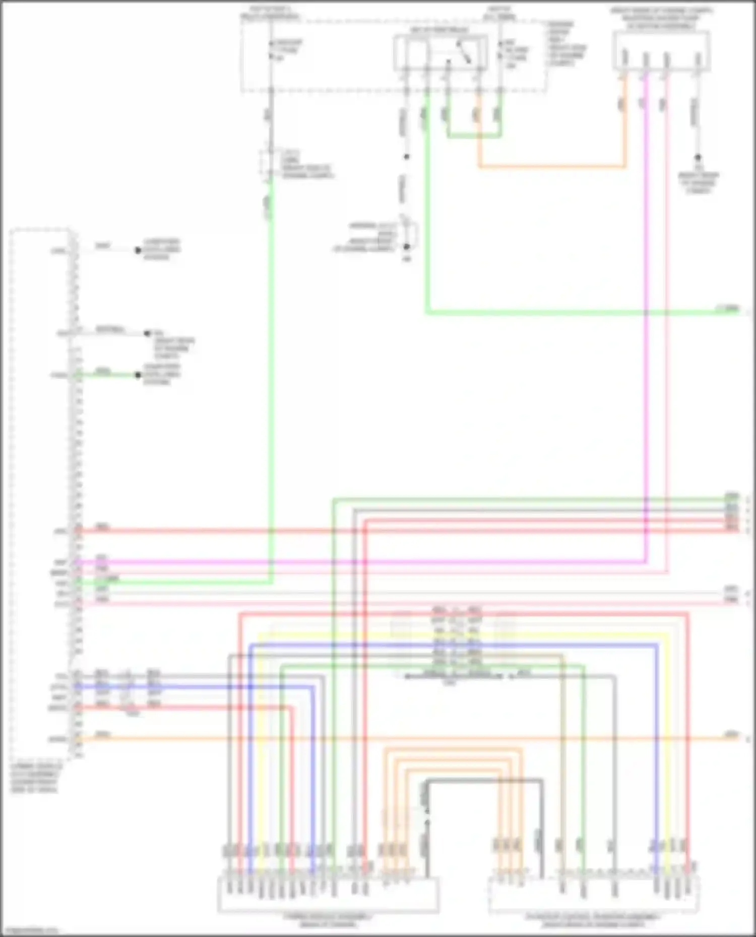 Sequoia Toyota III (2022-2024): Wiring diagram engine performance 3.4l turbo, hybrid system circuit (1 of 6)