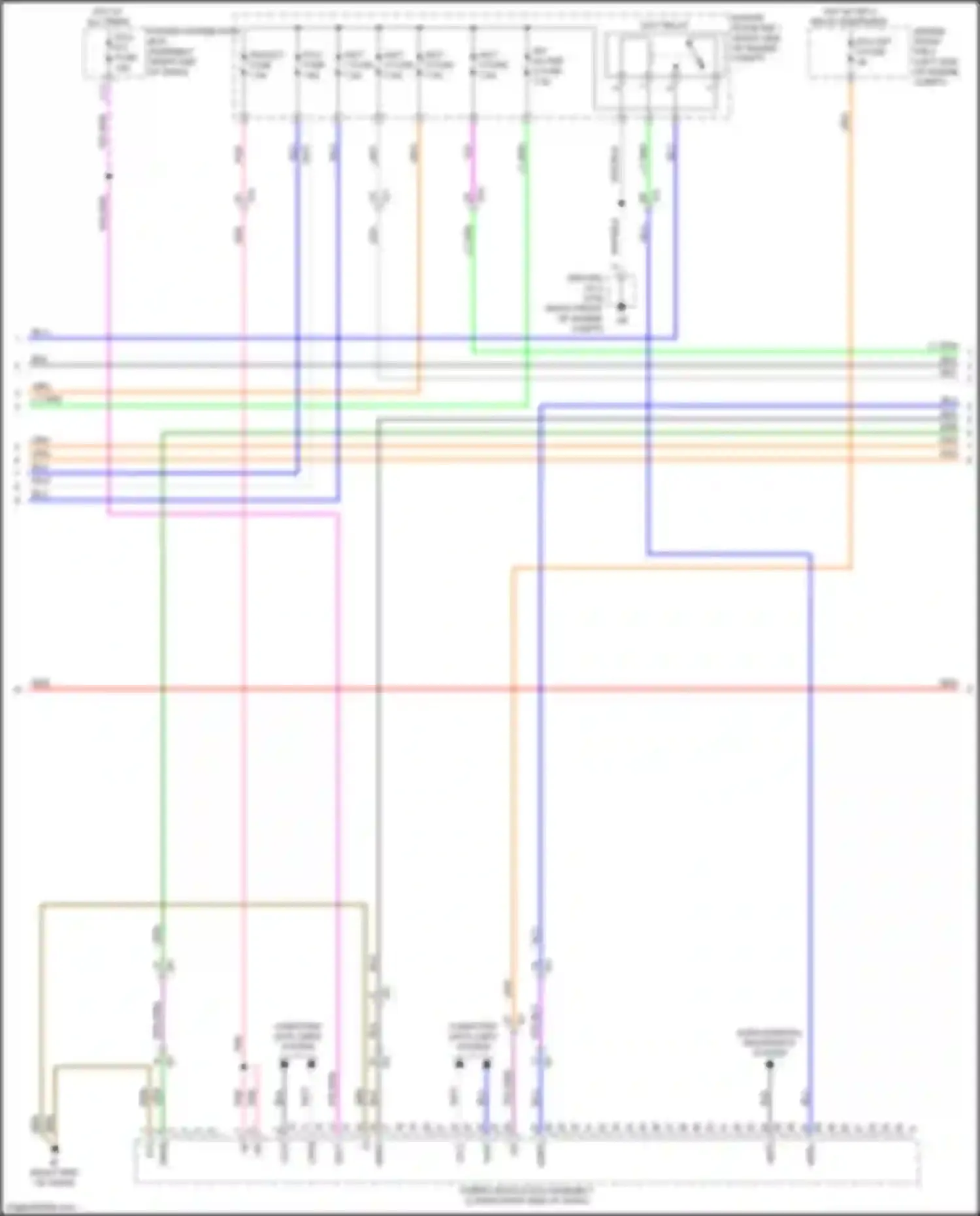 Sequoia Toyota III (2022-2024): Wiring diagram engine performance 3.4l turbo, hybrid system circuit (4 of 6)