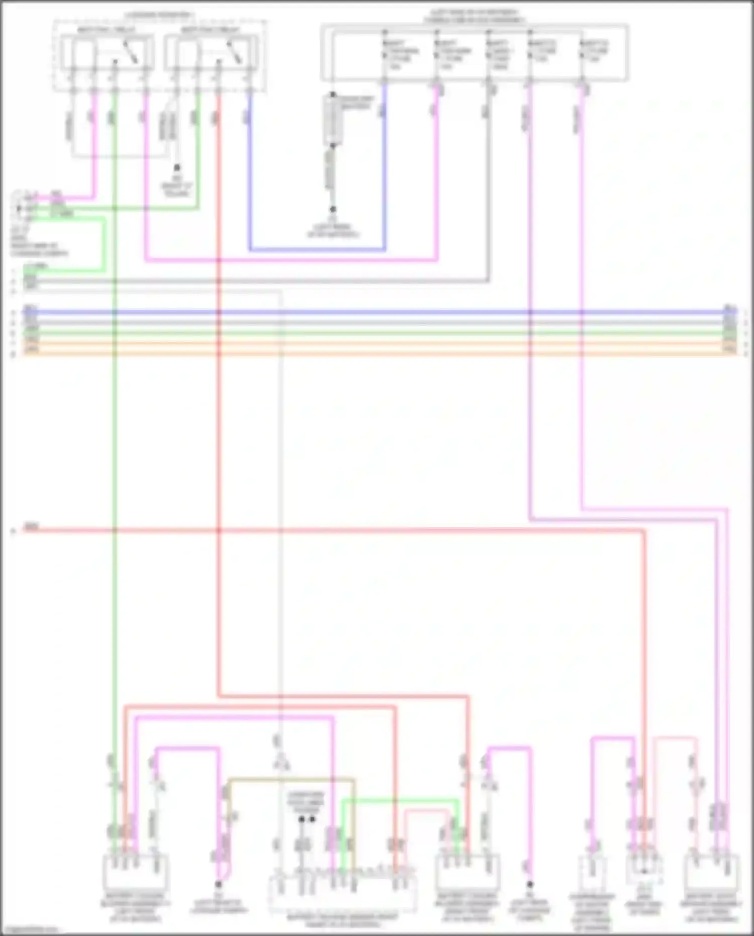 Sequoia Toyota III (2022-2024): Wiring diagram engine performance 3.4l turbo, hybrid system circuit (5 of 6)
