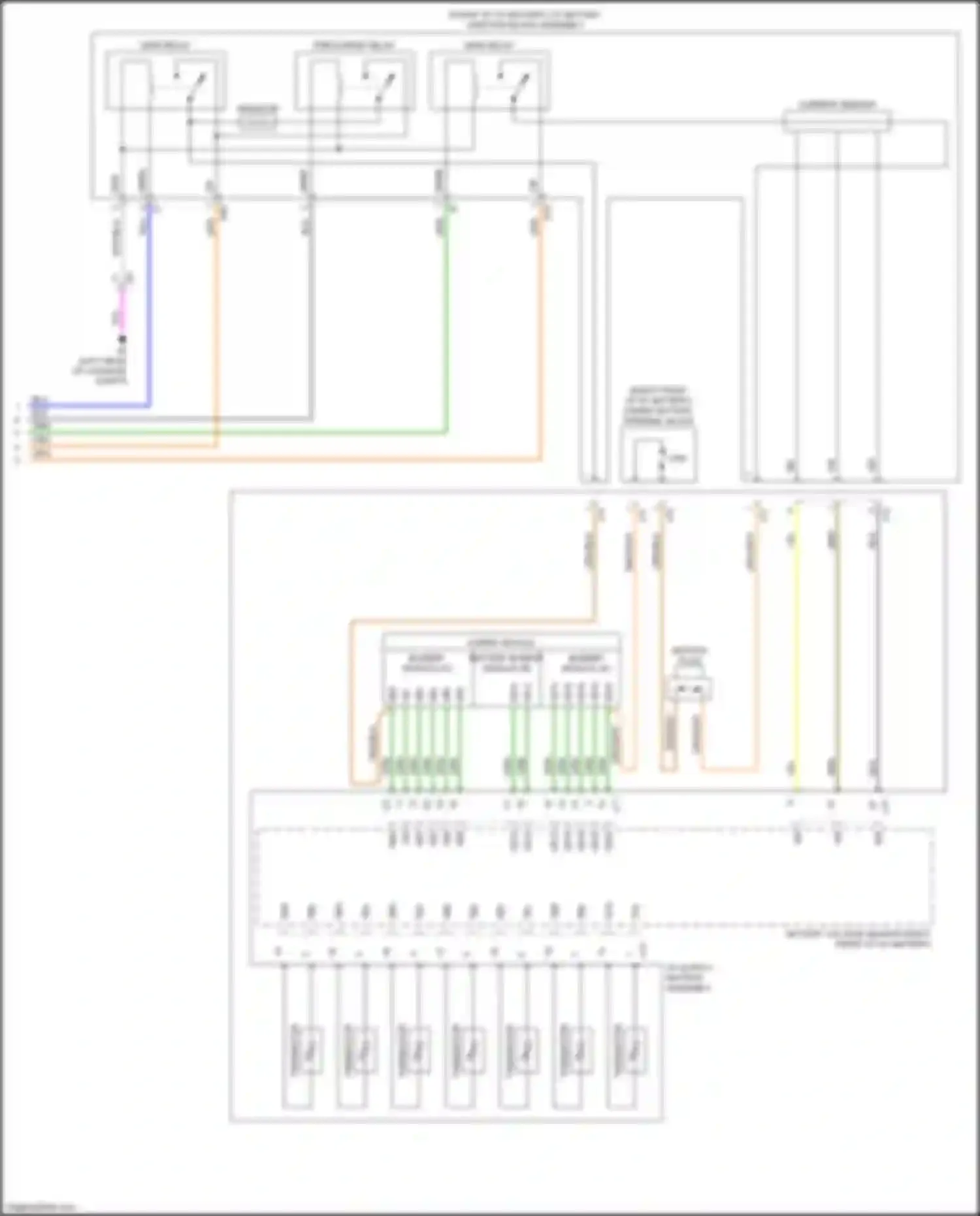 Sequoia Toyota III (2022-2024): Wiring diagram engine performance 3.4l turbo, hybrid system circuit (6 of 6)