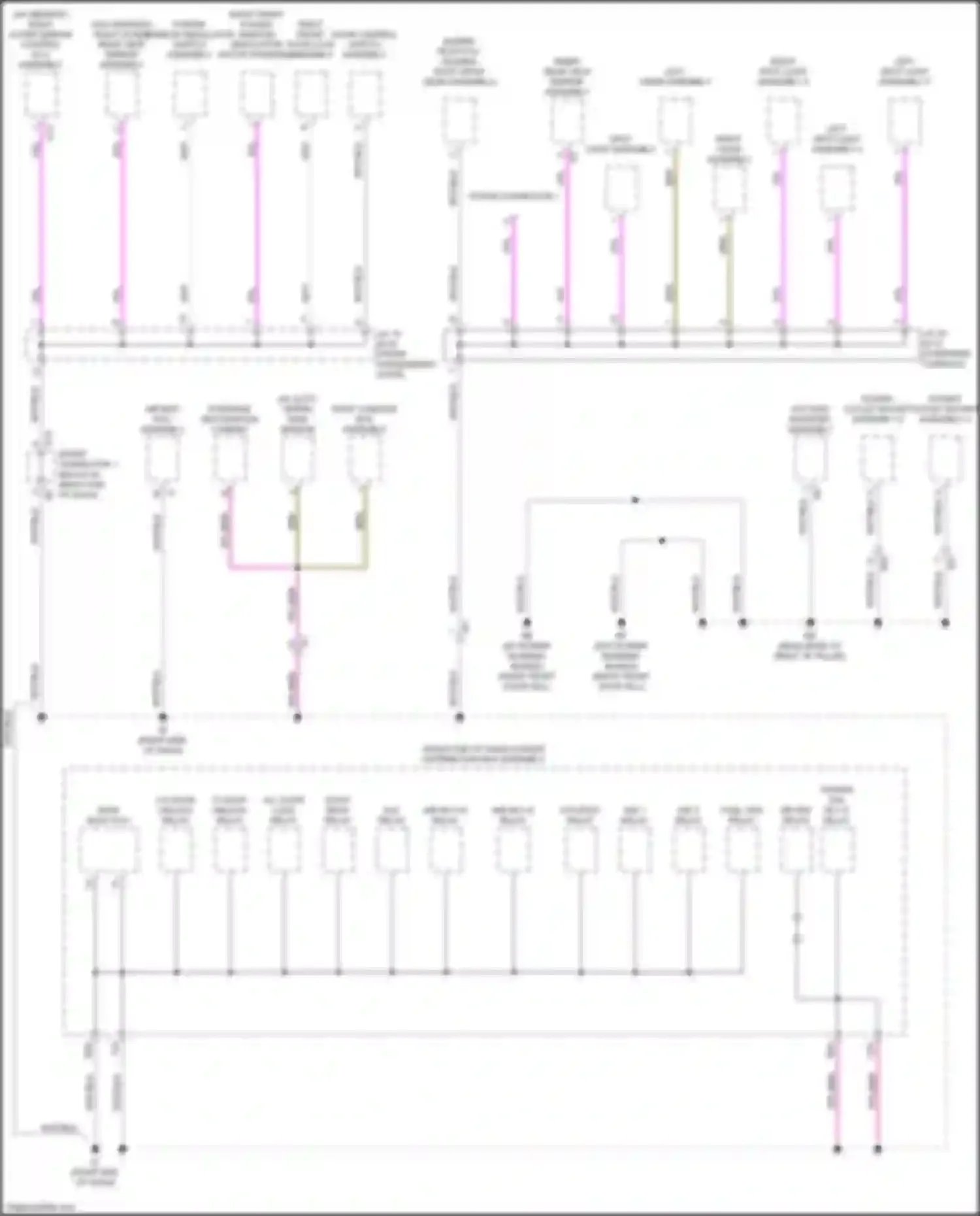 Sequoia Toyota III (2022-2024): Ground distribution circuit (4 of 7)