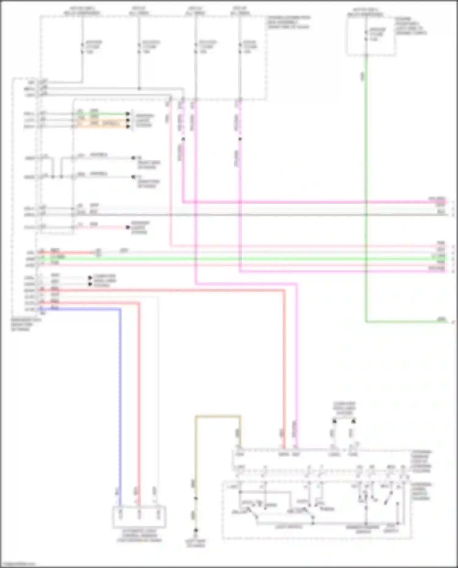Sequoia Toyota III (2022-2024): Headlights circuit, w/ headlamp ecu (1 of 3)