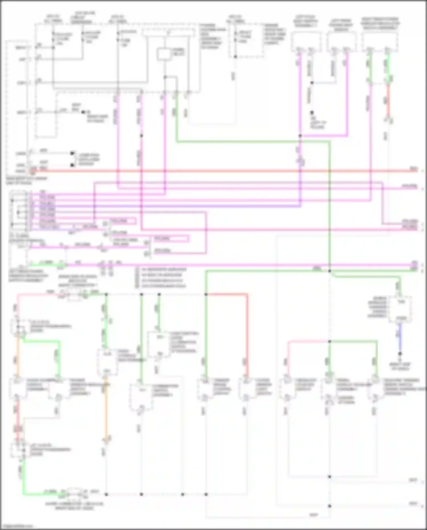 Sequoia Toyota III (2022-2024): Instrument illumination circuit (1 of 3)