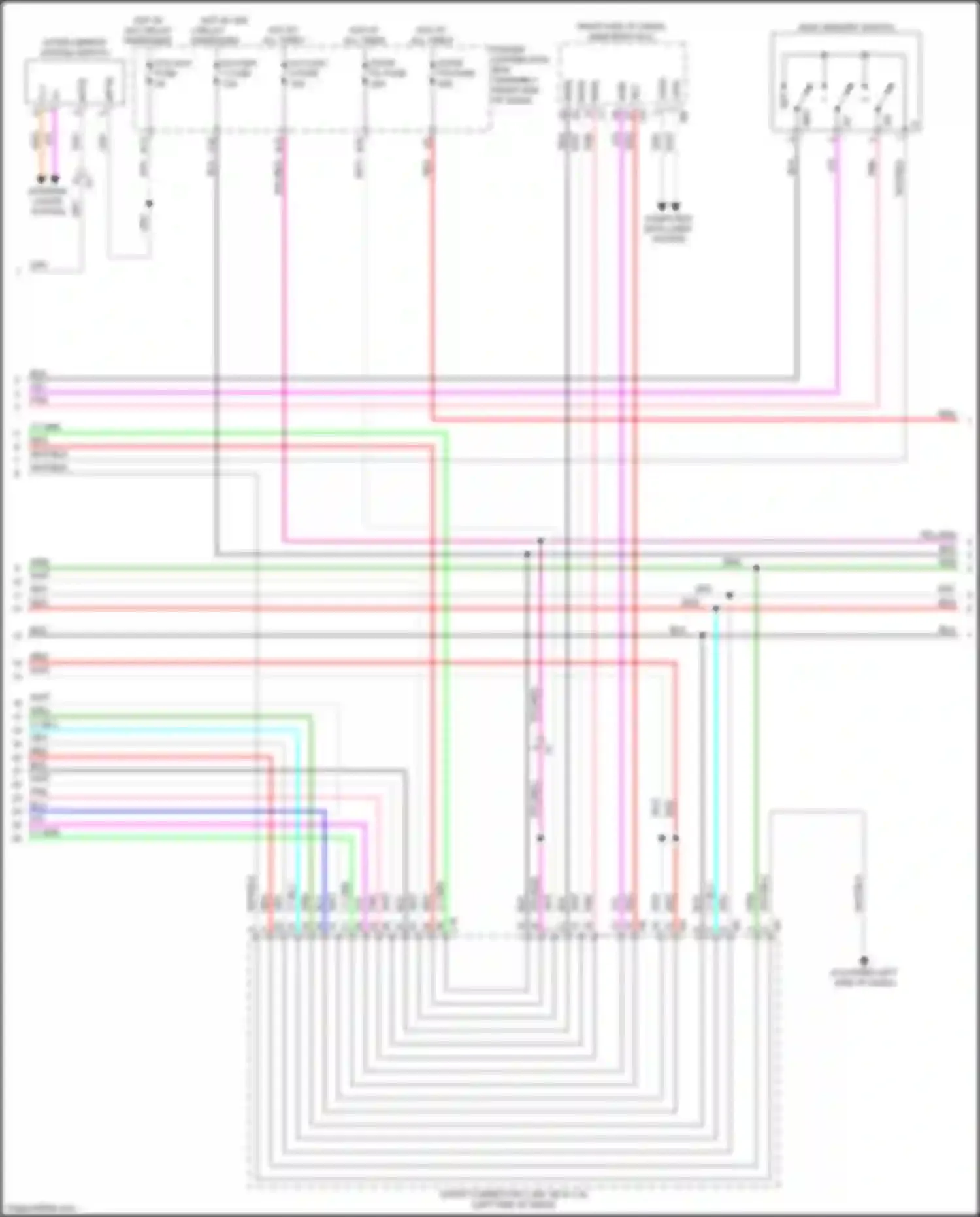 Sequoia Toyota III (2022-2024): Memory mirrors circuit (2 of 3)