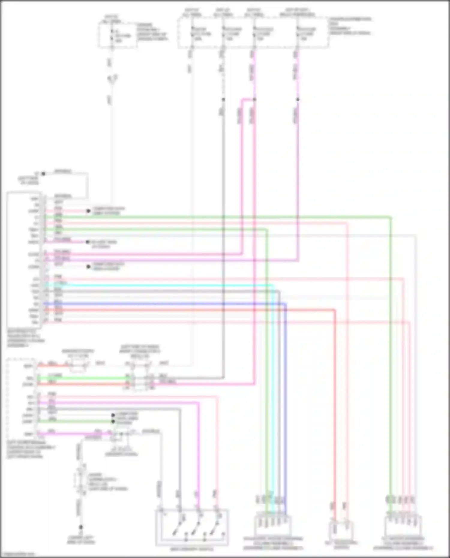 Sequoia Toyota III (2022-2024): Memory power tilt & power telescopic circuit