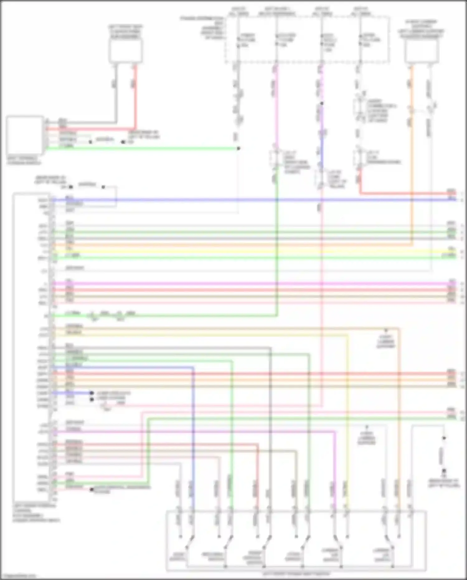Sequoia Toyota III (2022-2024): Memory seat circuit (1 of 2)
