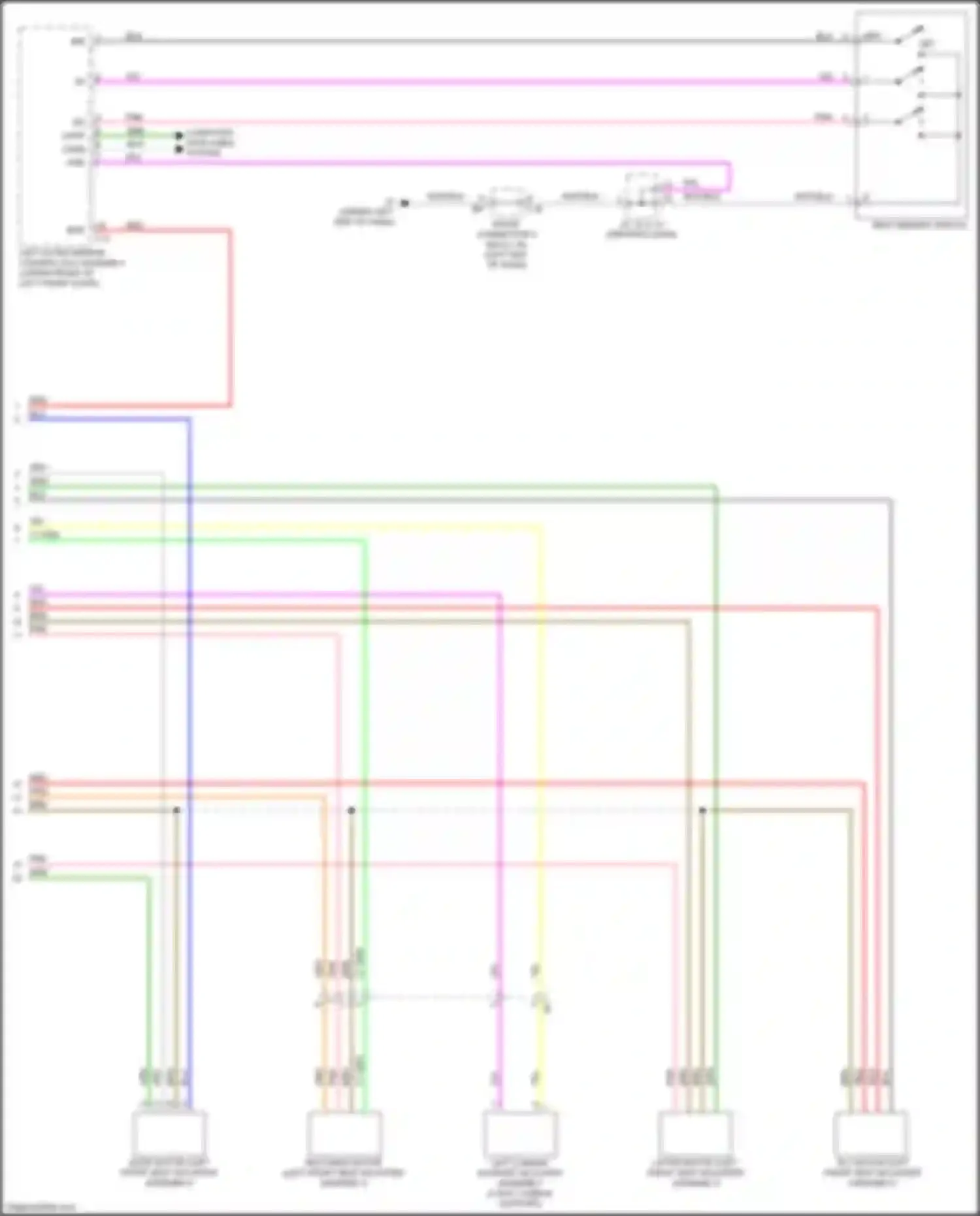 Sequoia Toyota III (2022-2024): Memory seat circuit (2 of 2)