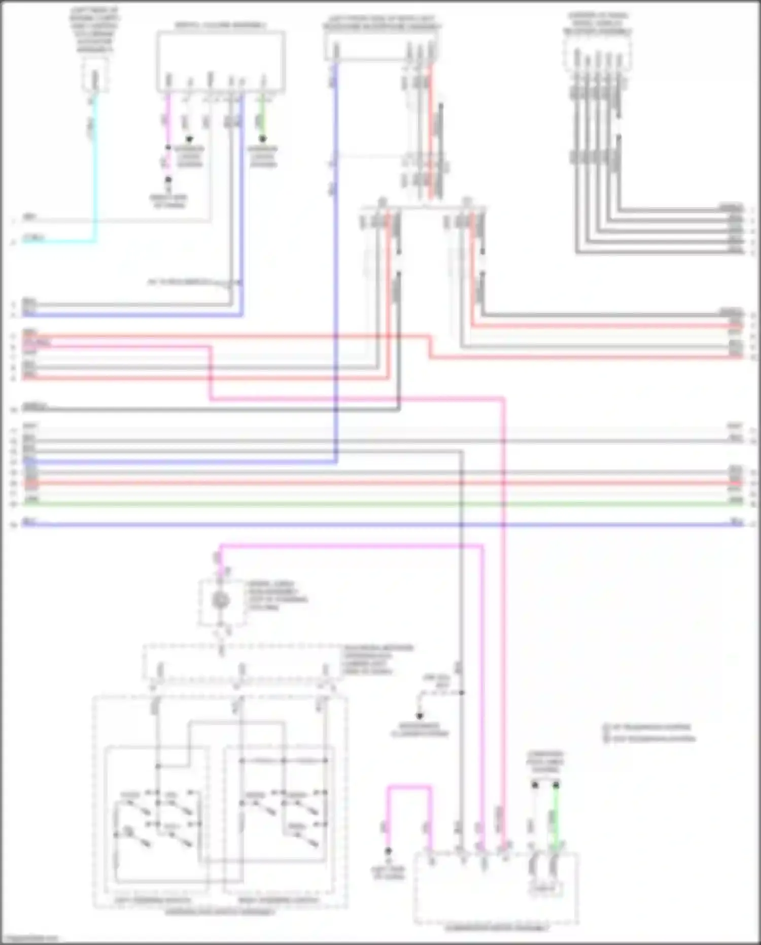 Sequoia Toyota III (2022-2024): Navigation circuit, w/ built-in amplifier (2 of 4)