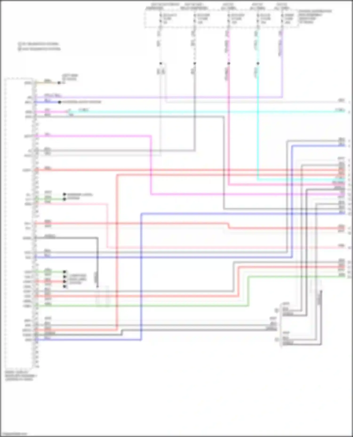 Sequoia Toyota III (2022-2024): Navigation circuit, w/ separate amplifier (1 of 6)