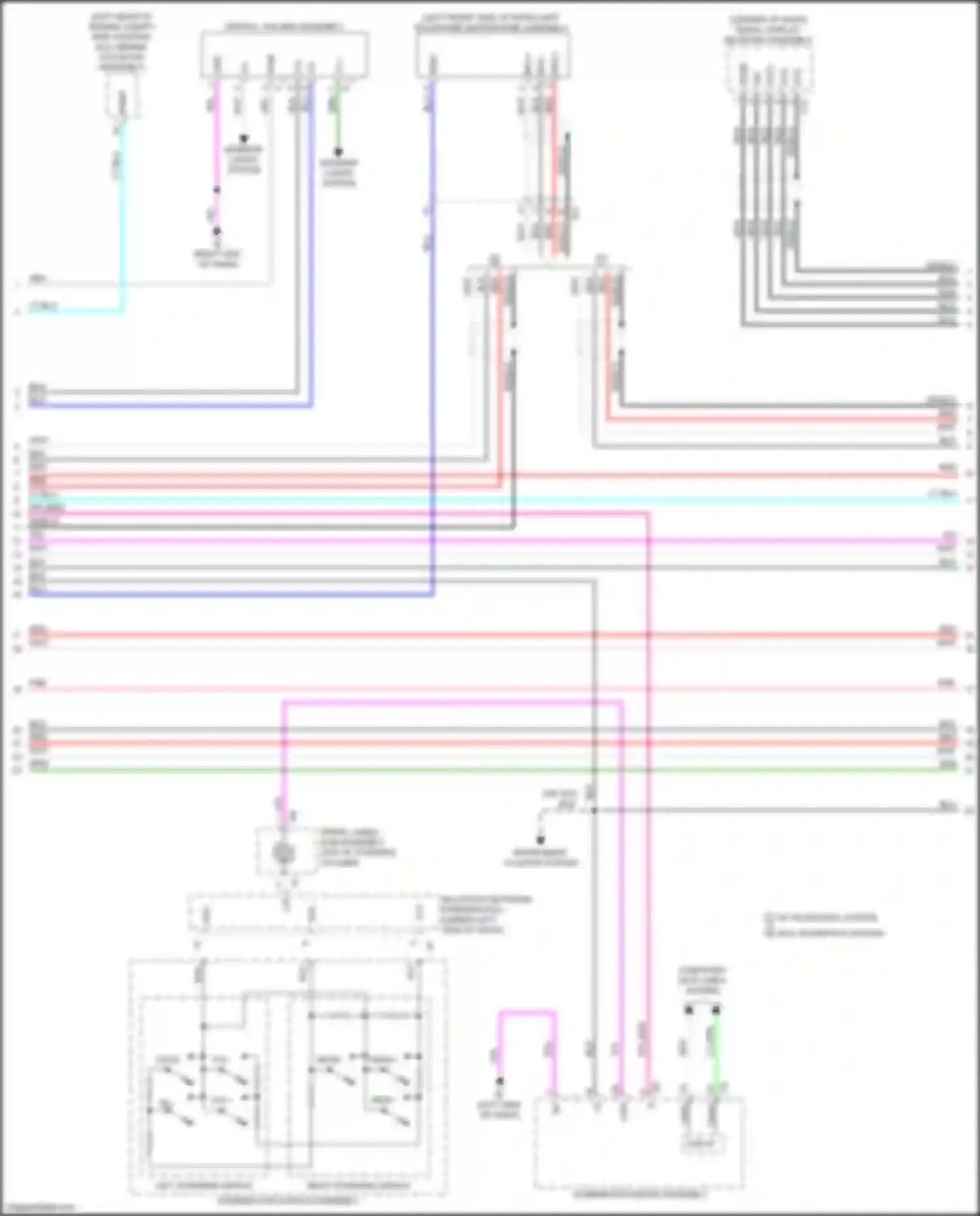 Sequoia Toyota III (2022-2024): Navigation circuit, w/ separate amplifier (2 of 6)