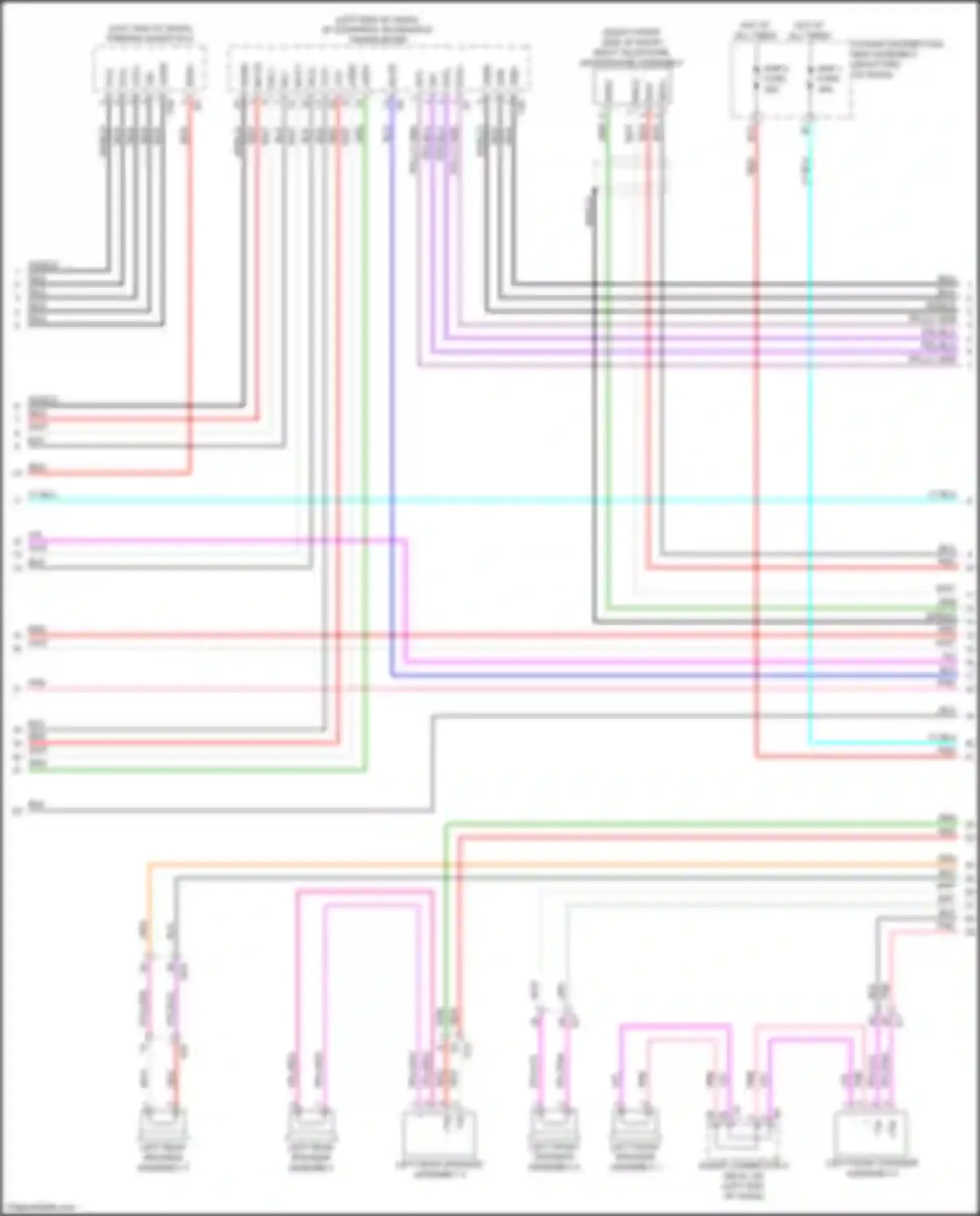Sequoia Toyota III (2022-2024): Navigation circuit, w/ separate amplifier (3 of 6)