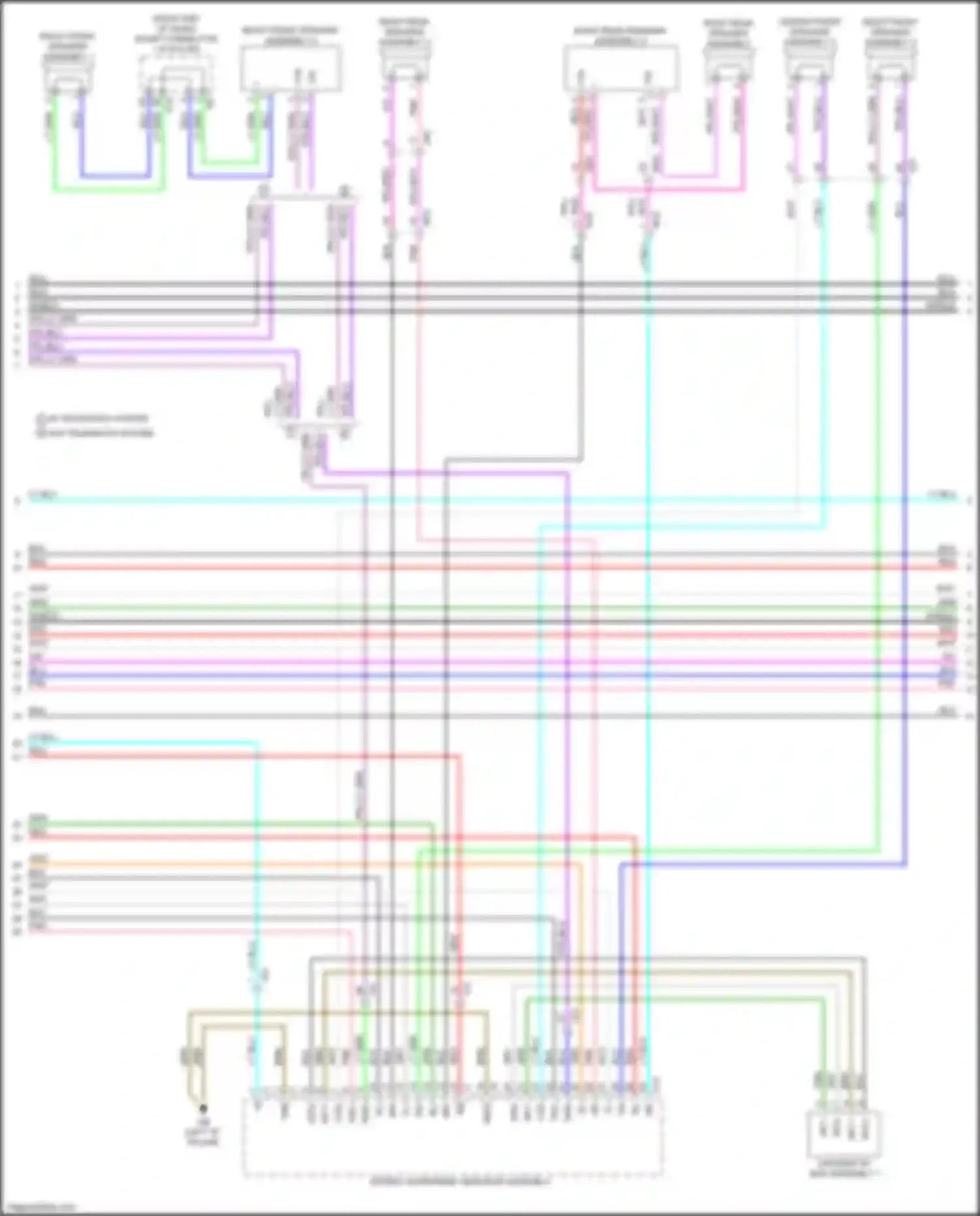 Sequoia Toyota III (2022-2024): Navigation circuit, w/ separate amplifier (4 of 6)