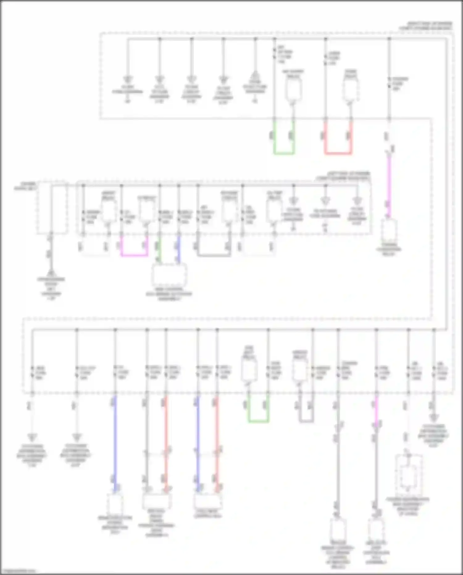 Sequoia Toyota III (2022-2024): Power distribution circuit (2 of 8)
