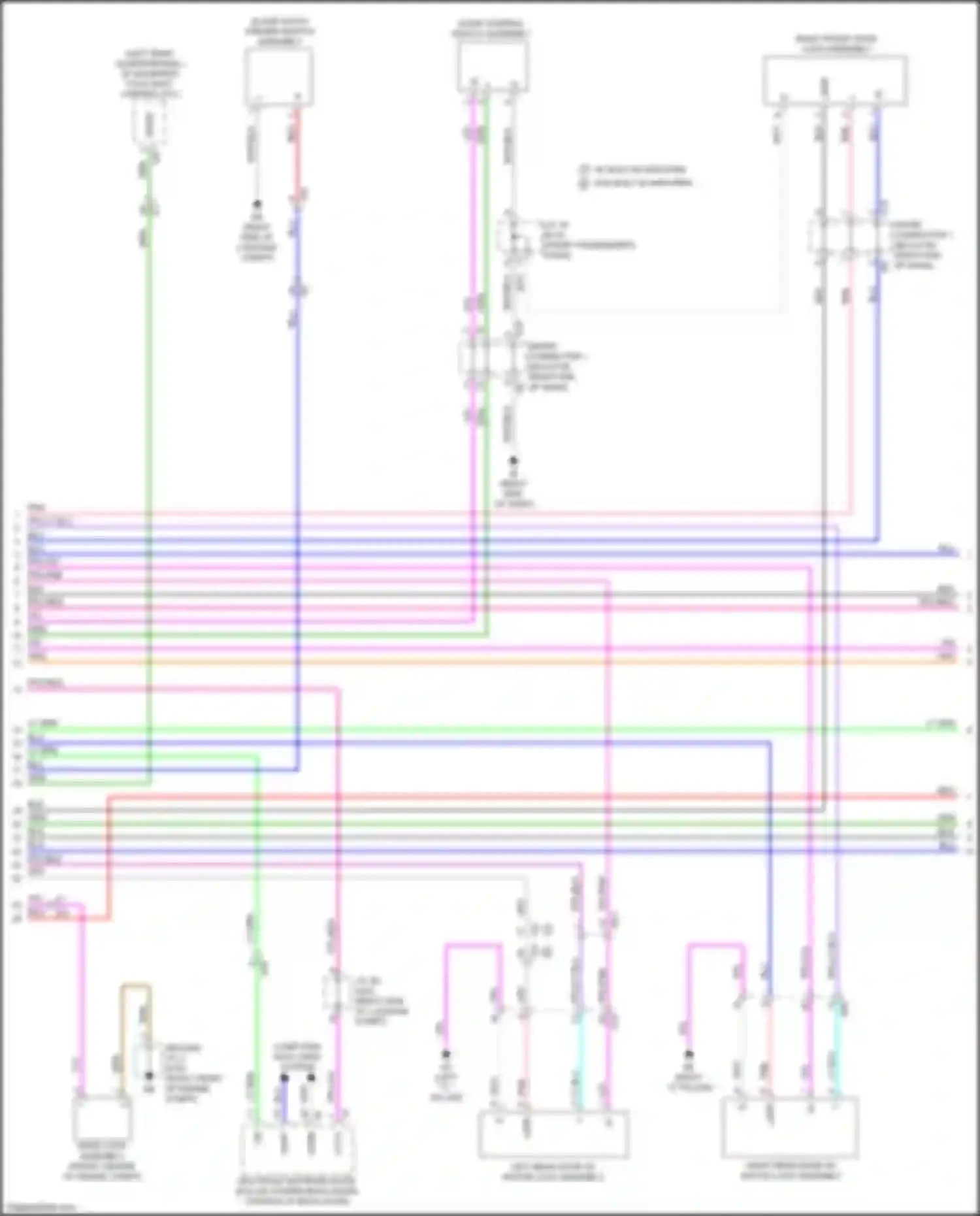 Sequoia Toyota III (2022-2024): Power door locks circuit (2 of 6)