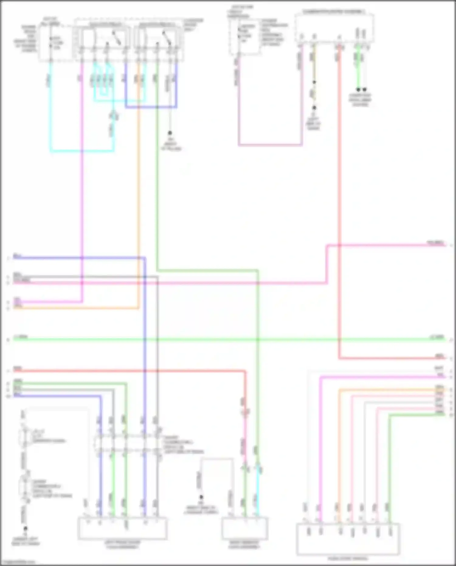 Sequoia Toyota III (2022-2024): Power door locks circuit (3 of 6)