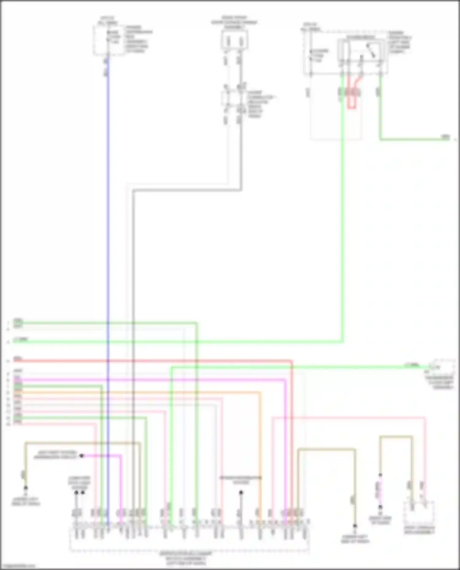 Sequoia Toyota III (2022-2024): Power door locks circuit (5 of 6)