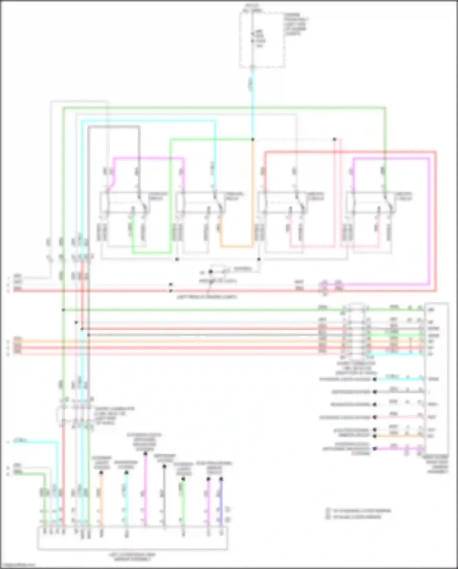 Sequoia Toyota III (2022-2024): Power mirrors circuit (2 of 2)