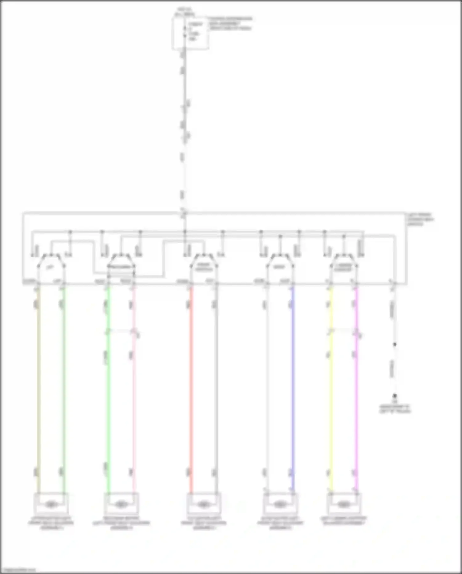 Sequoia Toyota III (2022-2024): Driver power seat circuit