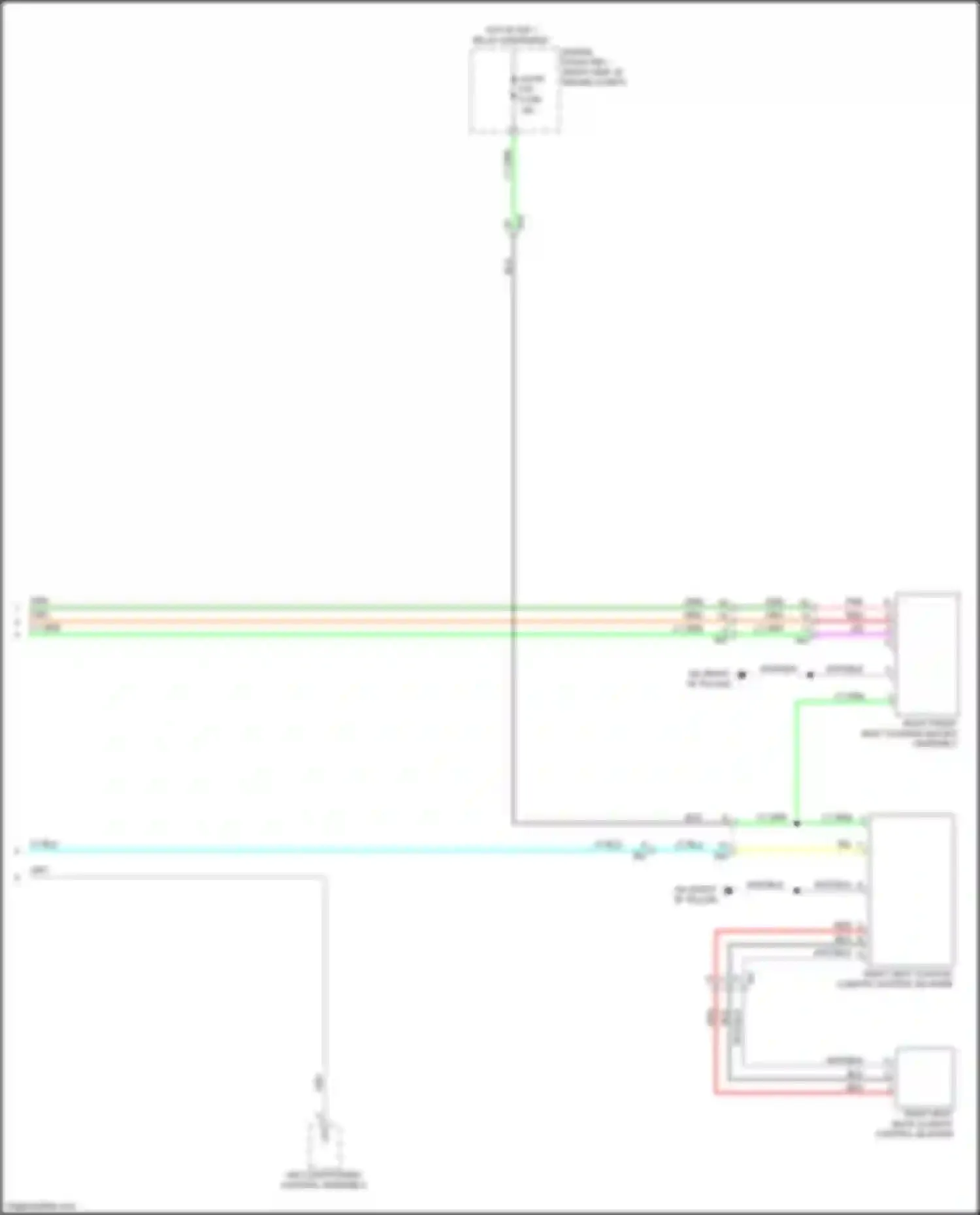Sequoia Toyota III (2022-2024): Front heated seats circuit (2 of 2)