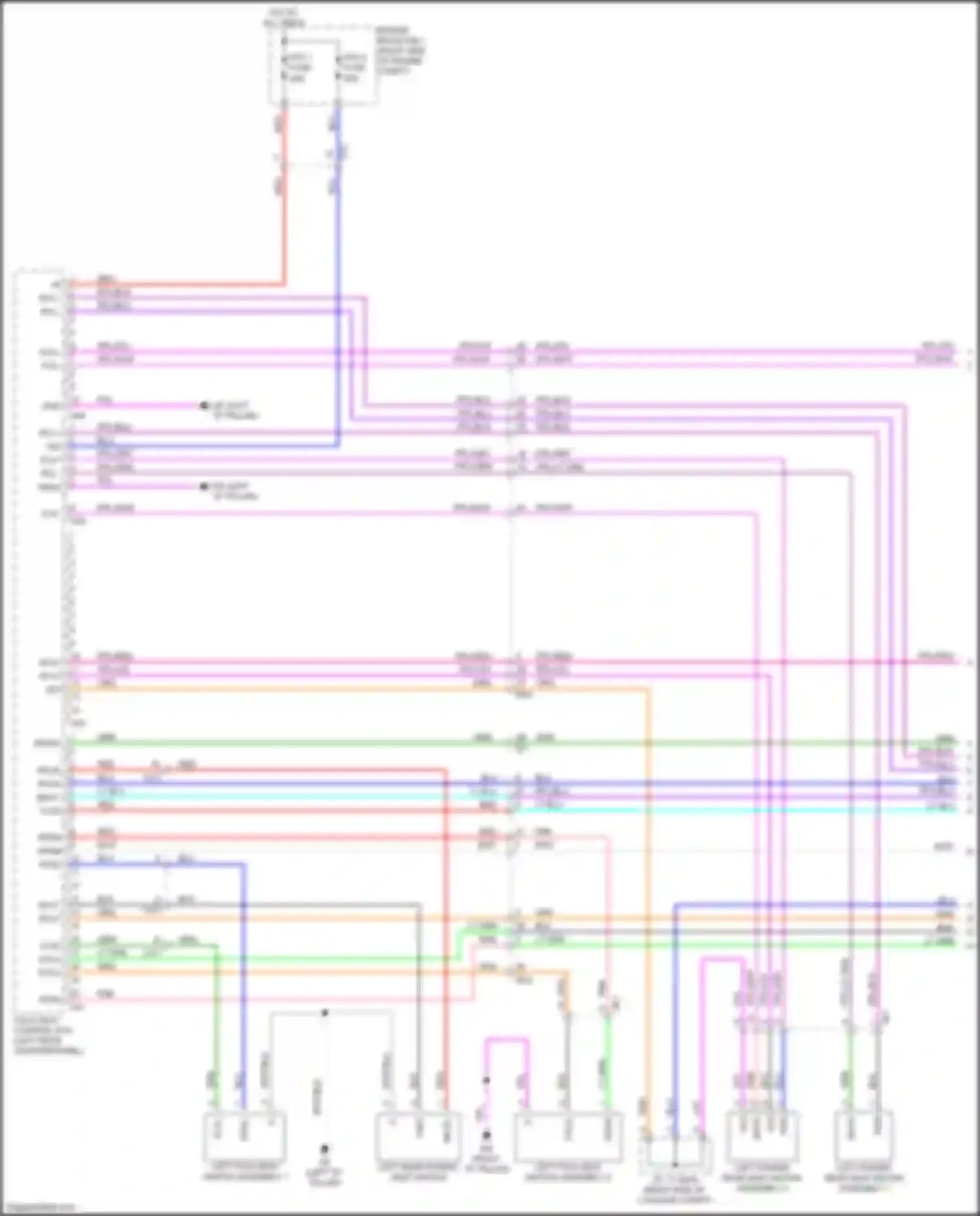 Sequoia Toyota III (2022-2024): Third row folding seat circuit (1 of 2)
