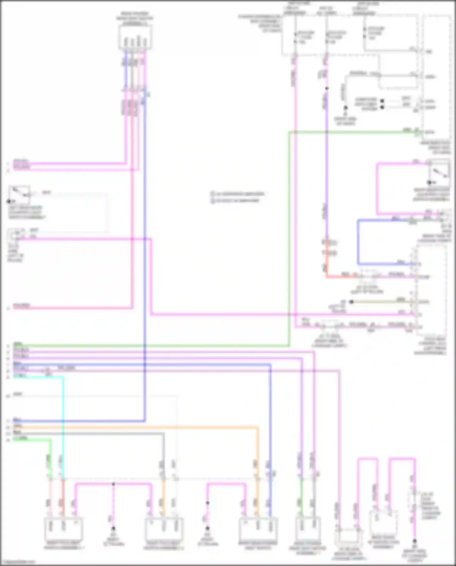 Sequoia Toyota III (2022-2024): Third row folding seat circuit (2 of 2)