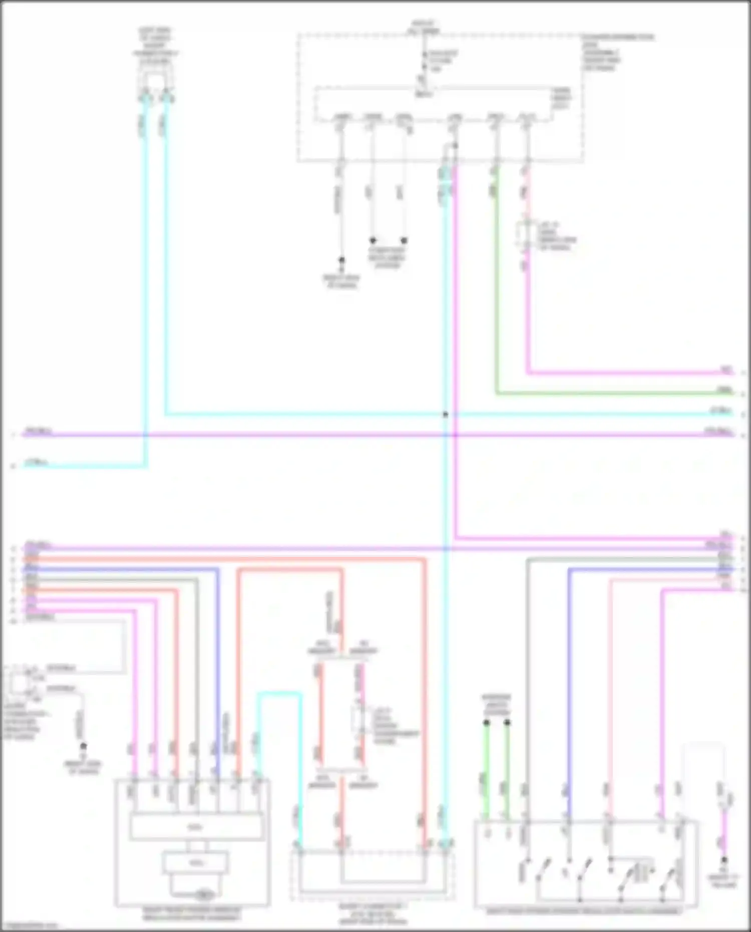 Sequoia Toyota III (2022-2024): Power windows circuit (2 of 3)