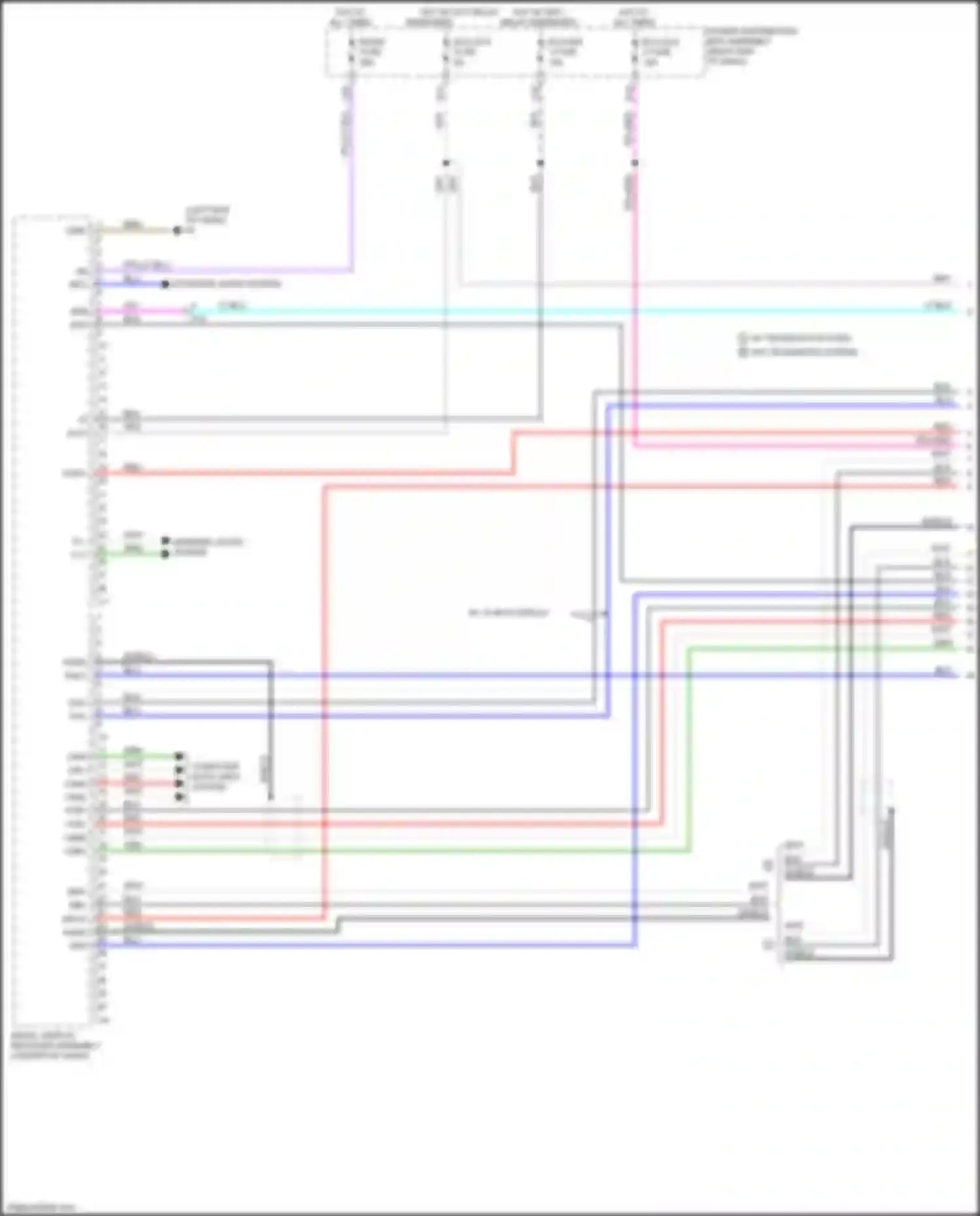 Sequoia Toyota III (2022-2024): Radio circuit, w/ built-in amplifier (1 of 4)