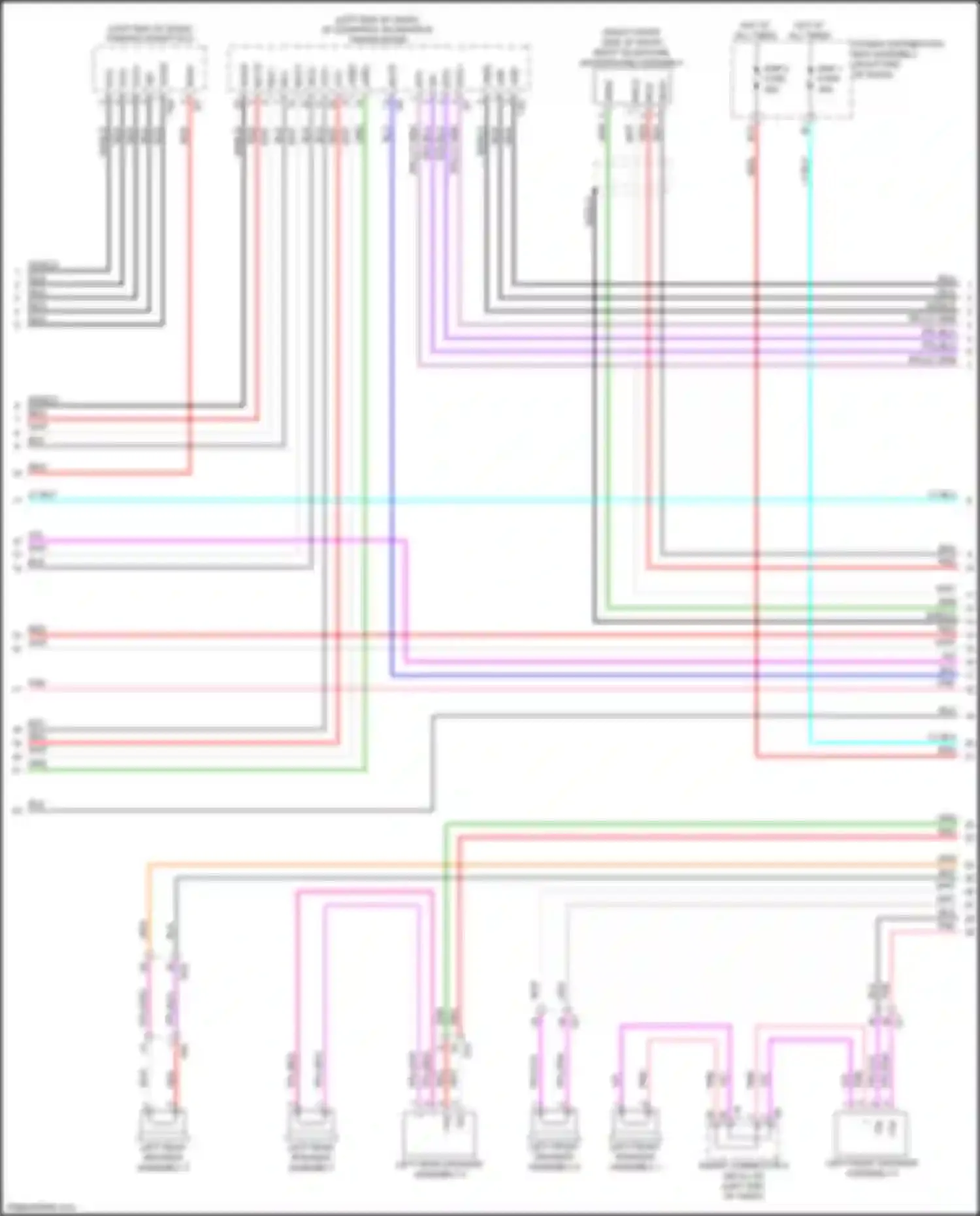 Sequoia Toyota III (2022-2024): Radio circuit, w/ separate amplifier (3 of 6)