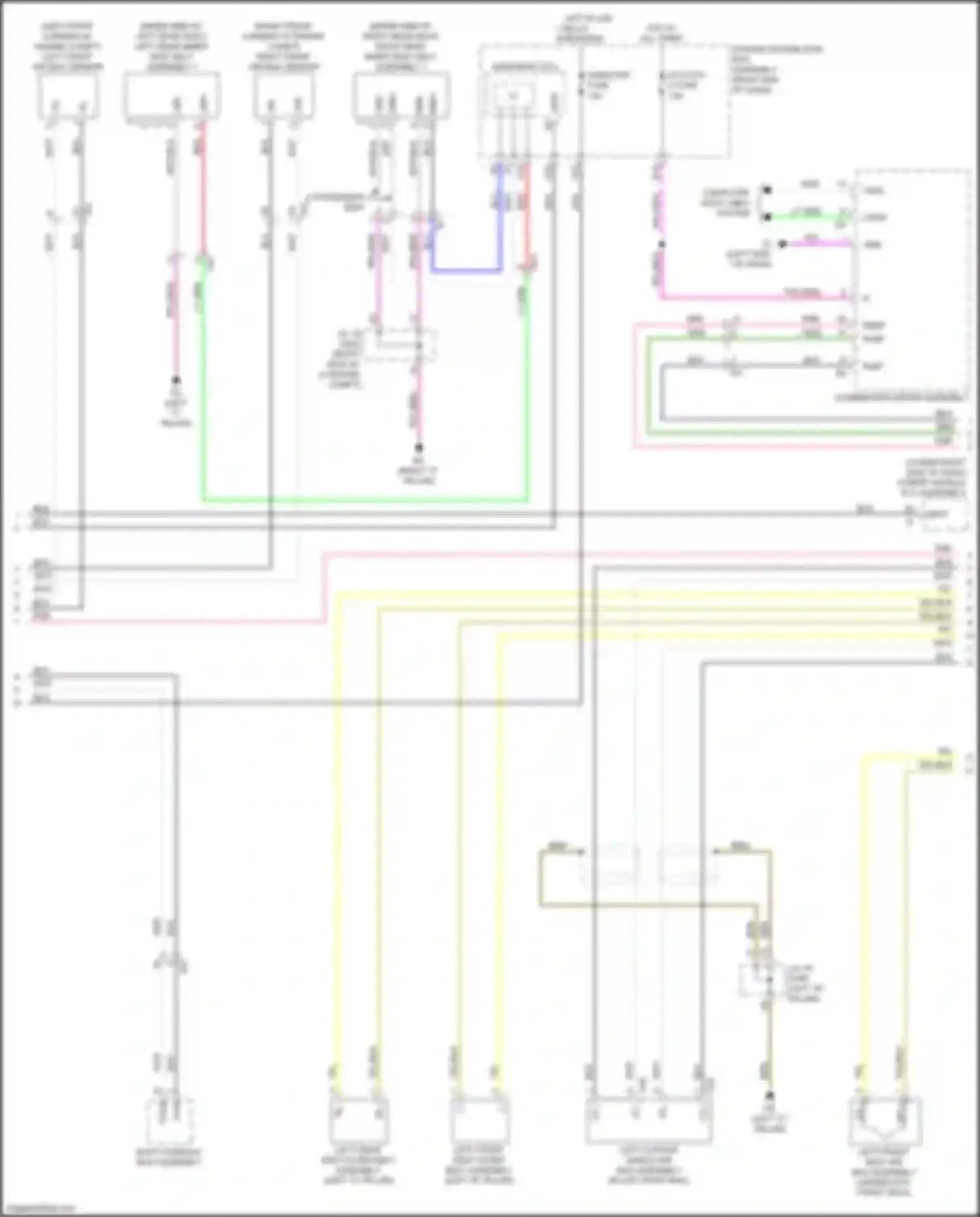 Sequoia Toyota III (2022-2024): Supplemental restraints circuit (2 of 3)