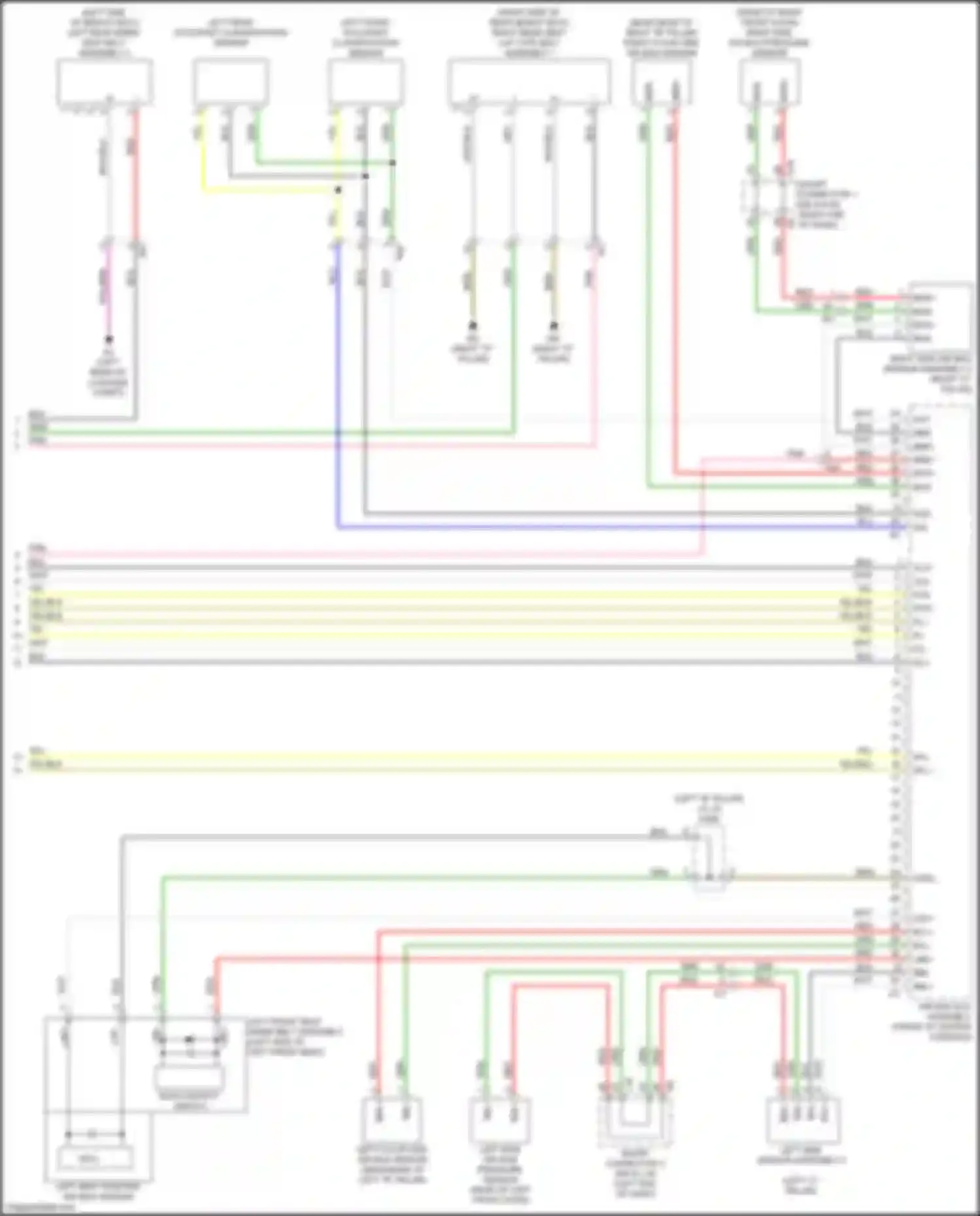 Sequoia Toyota III (2022-2024): Supplemental restraints circuit (3 of 3)