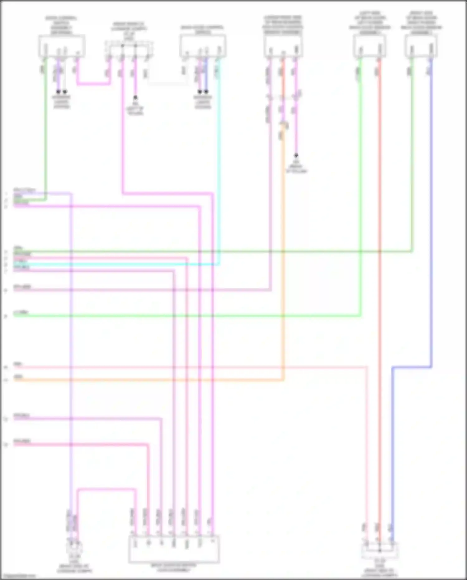 Sequoia Toyota III (2022-2024): Back door opener circuit, w/ power back door (2 of 2)