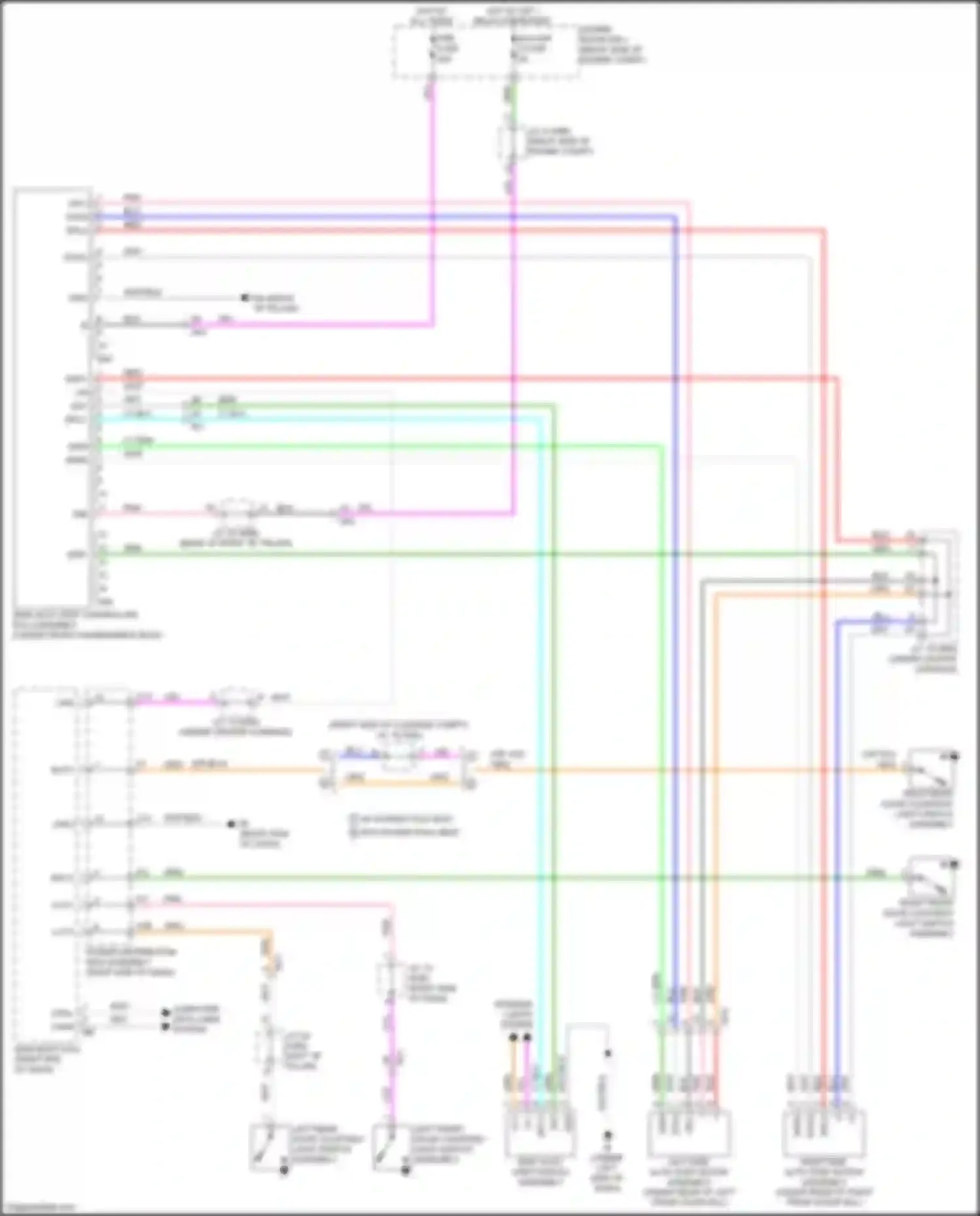 Sequoia Toyota III (2022-2024): Retractable running boards circuit