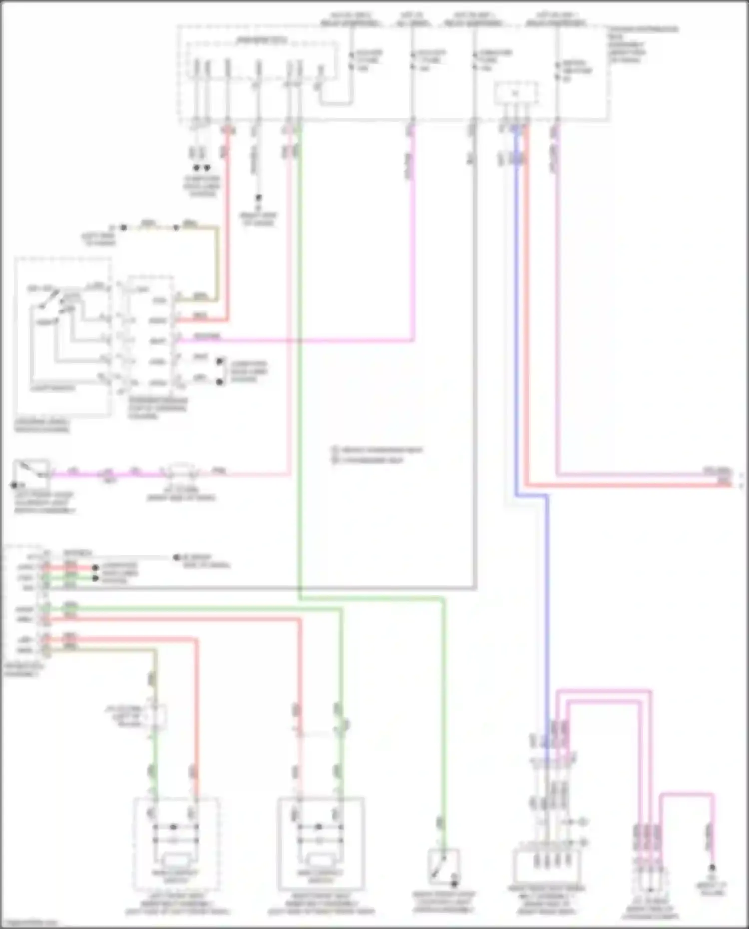 Sequoia Toyota III (2022-2024): Key reminder & seat belt warning circuit (1 of 2)