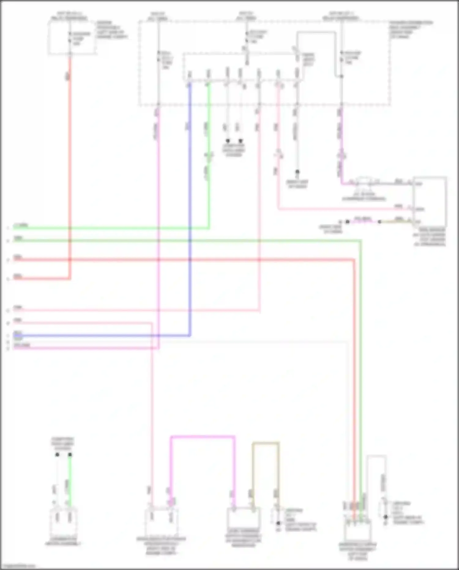 Sequoia Toyota III (2022-2024): Front wiper/washer circuit (2 of 2)