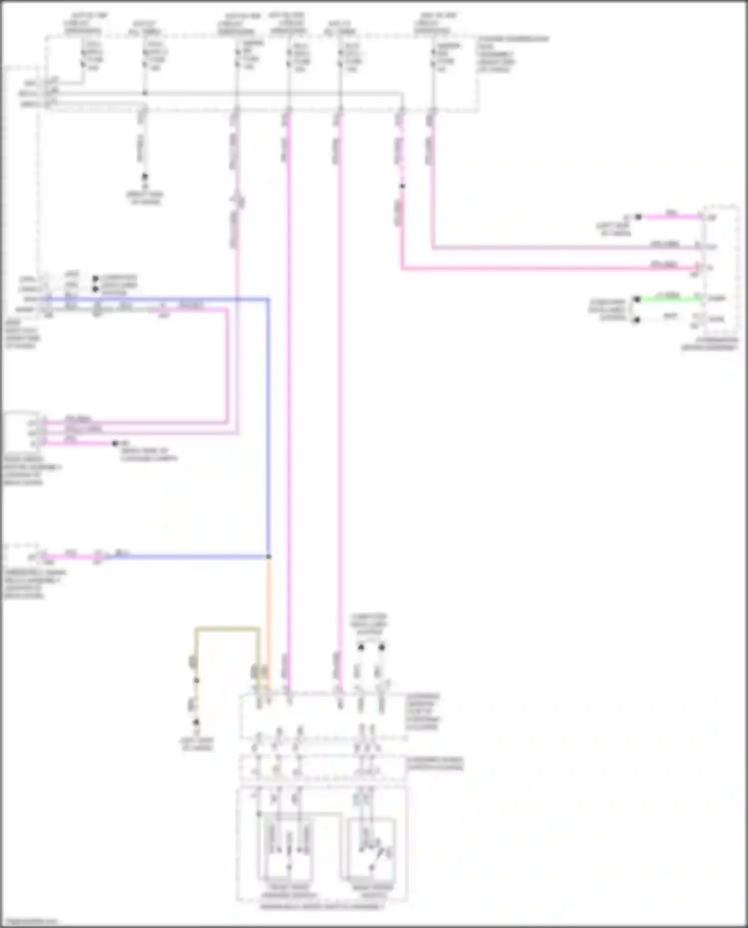 Sequoia Toyota III (2022-2024): Rear wiper/washer circuit