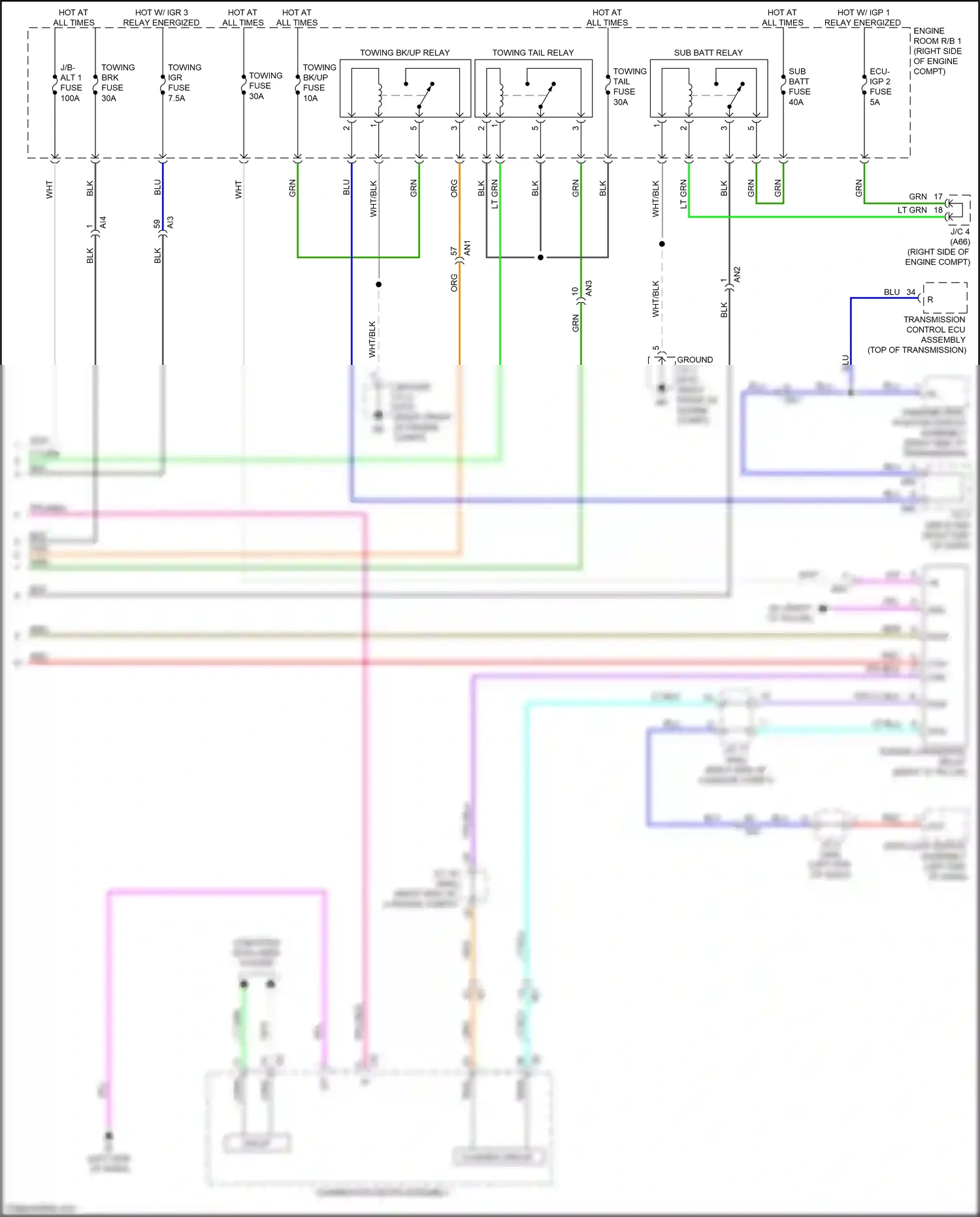 Toyota Sequoia III (2022-2024) computer data lines system wiring diagram  (30 of 99)