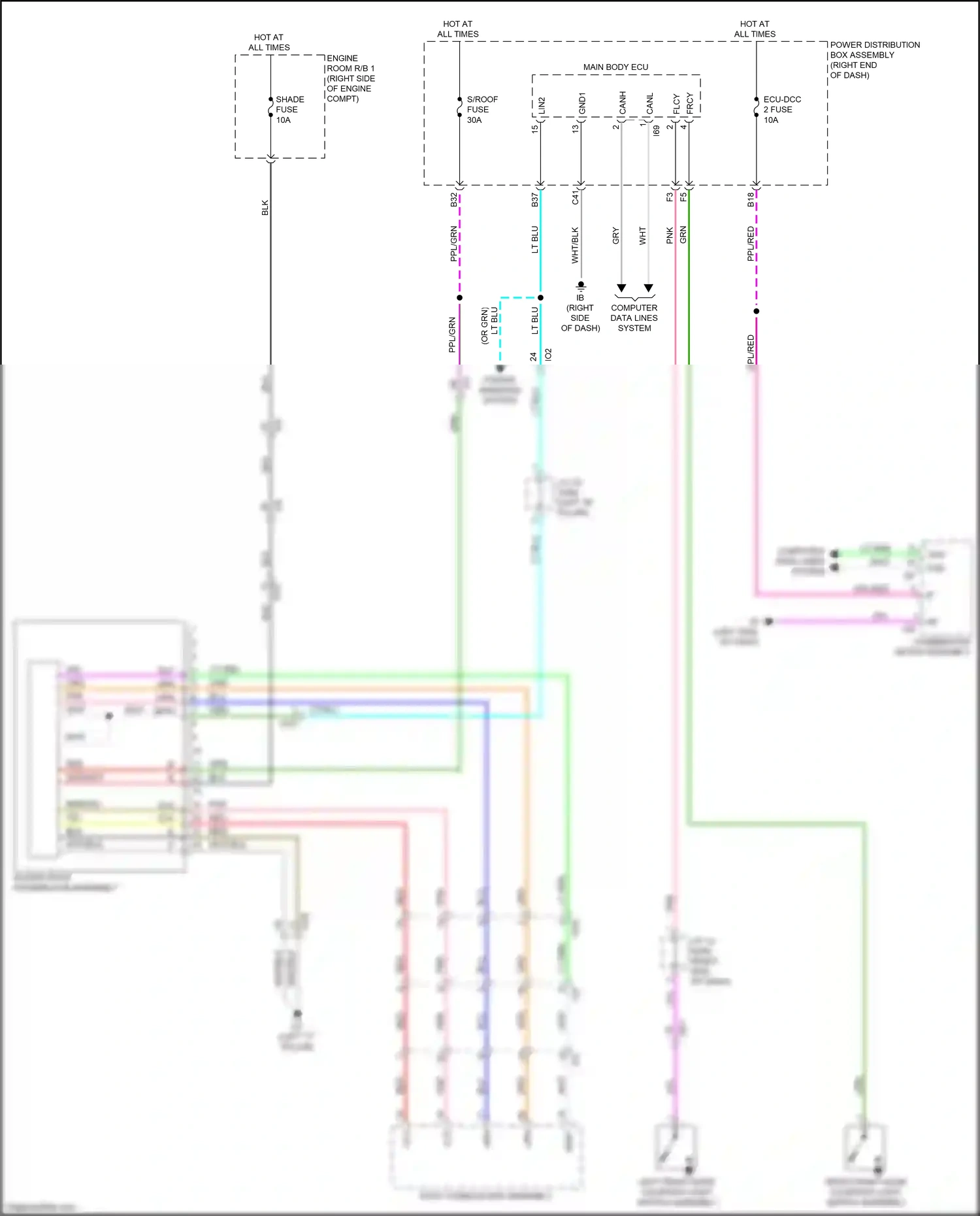 Toyota Sequoia III (2022-2024) computer data lines system wiring diagram  (18 of 99)