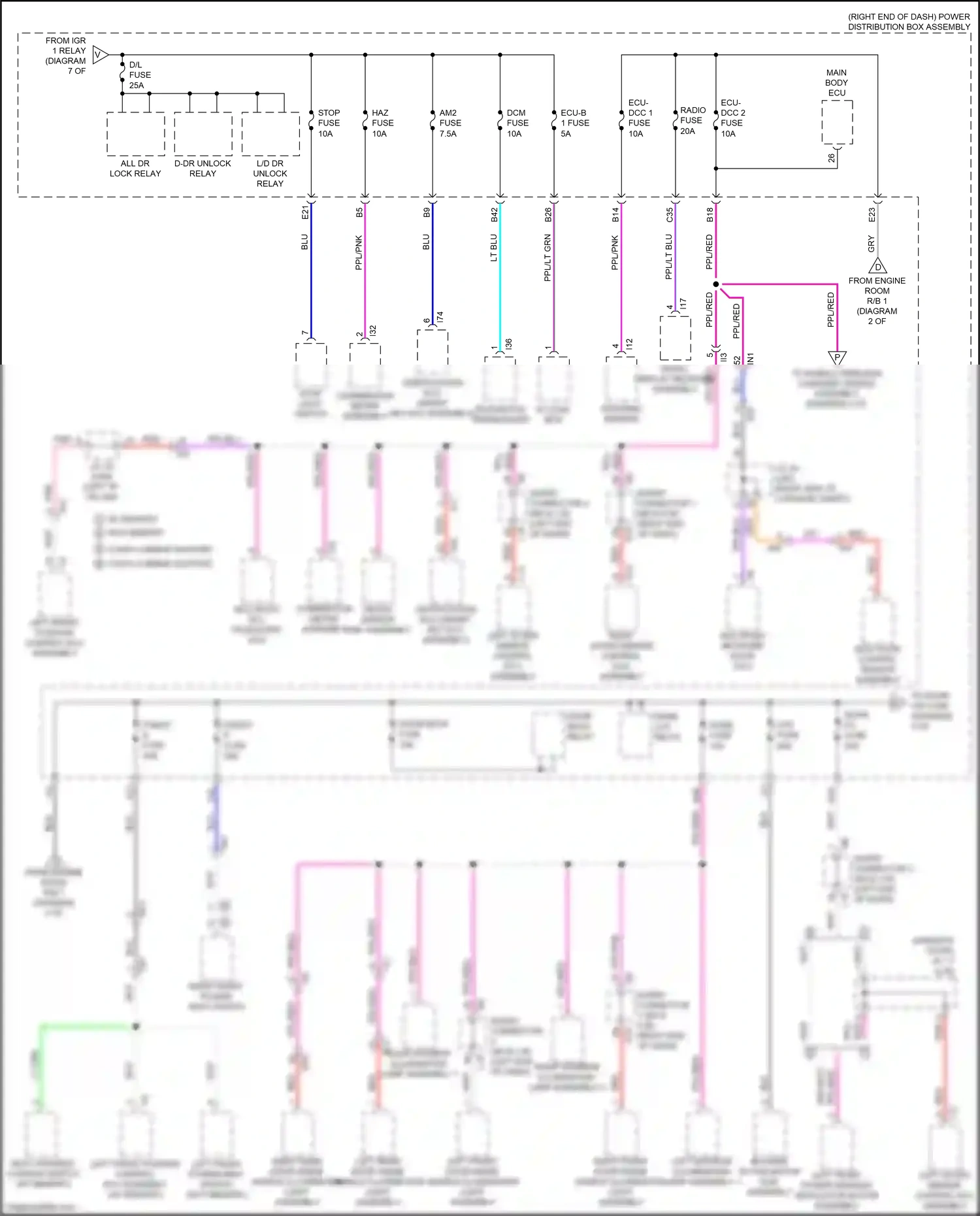 Toyota Sequoia III (2022-2024) id code box wiring diagram  (3 of 3)