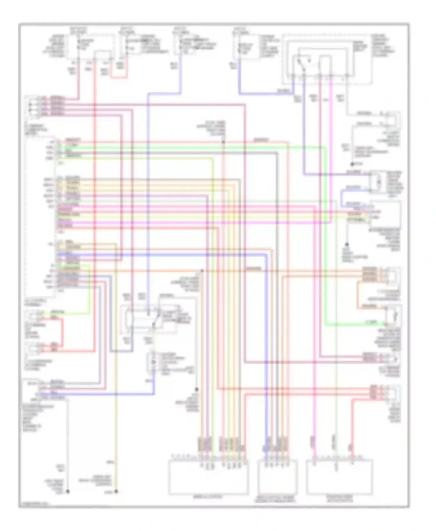 Sienna Toyota I (1997-2003): Automatic a/c circuit, rear a/c