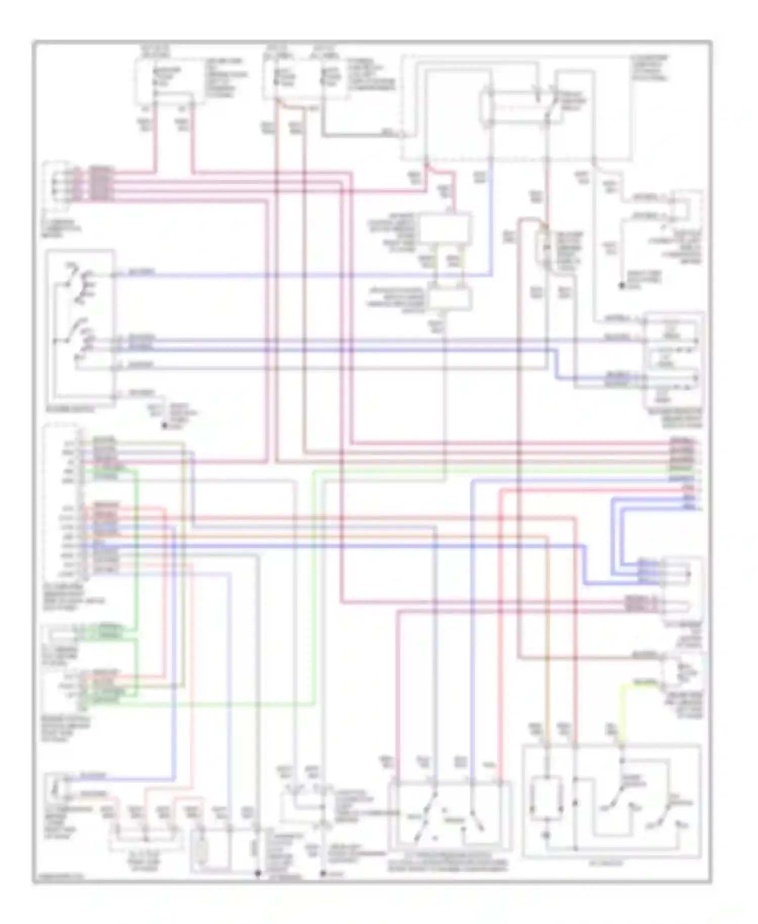 Sienna Toyota I (1997-2003): Manual a/c circuit, with towing package (1 of 2)
