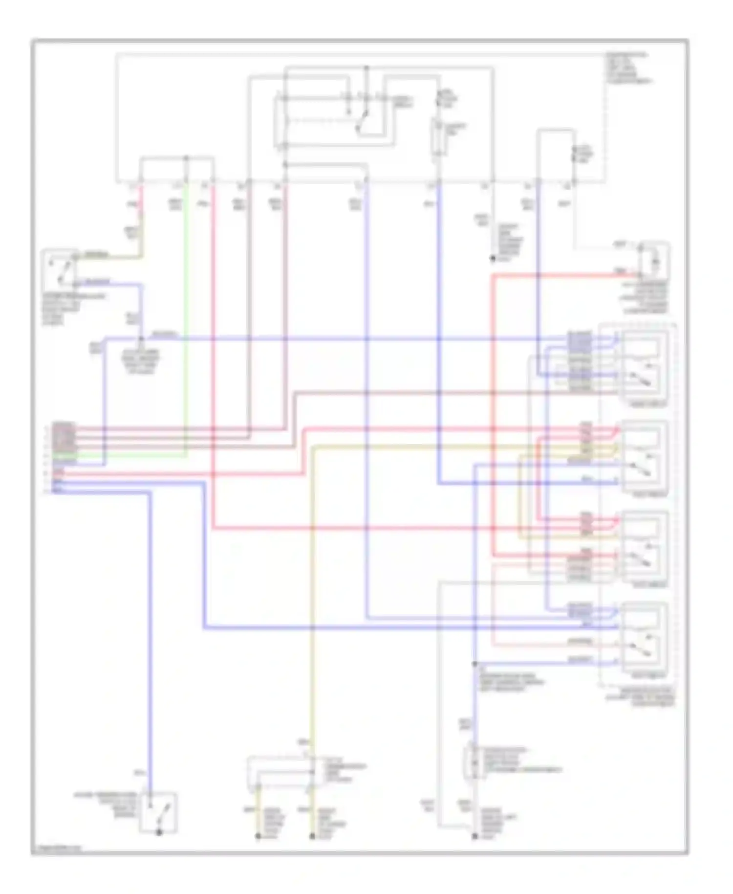 Sienna Toyota I (1997-2003): Manual a/c circuit, with towing package (2 of 2)
