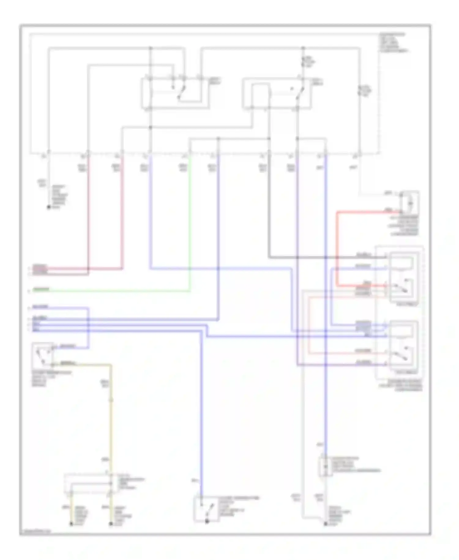 Sienna Toyota I (1997-2003): Manual a/c circuit, without towing package (2 of 2)