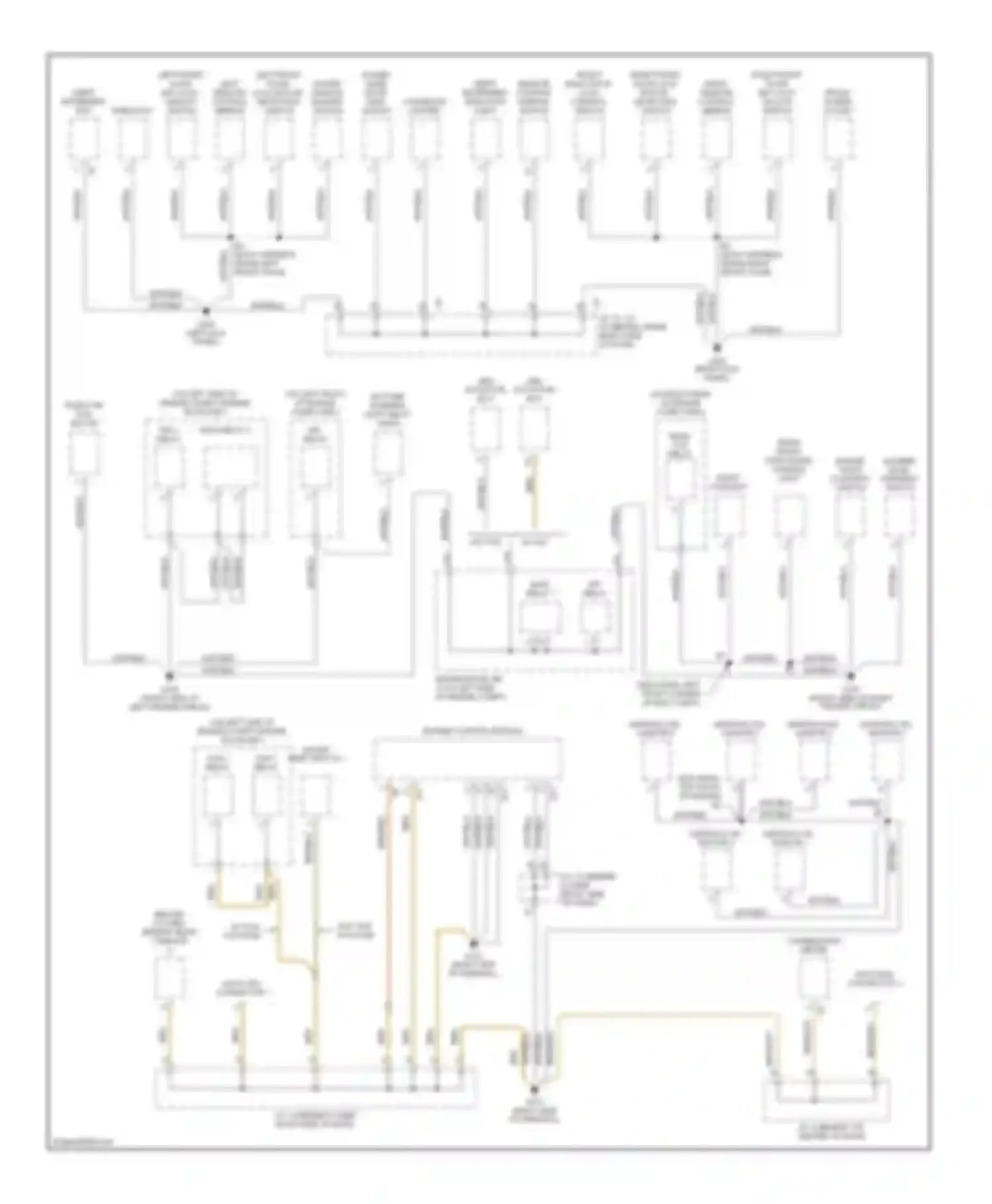 Sienna Toyota I (1997-2003): Ground distribution circuit (1 of 3)