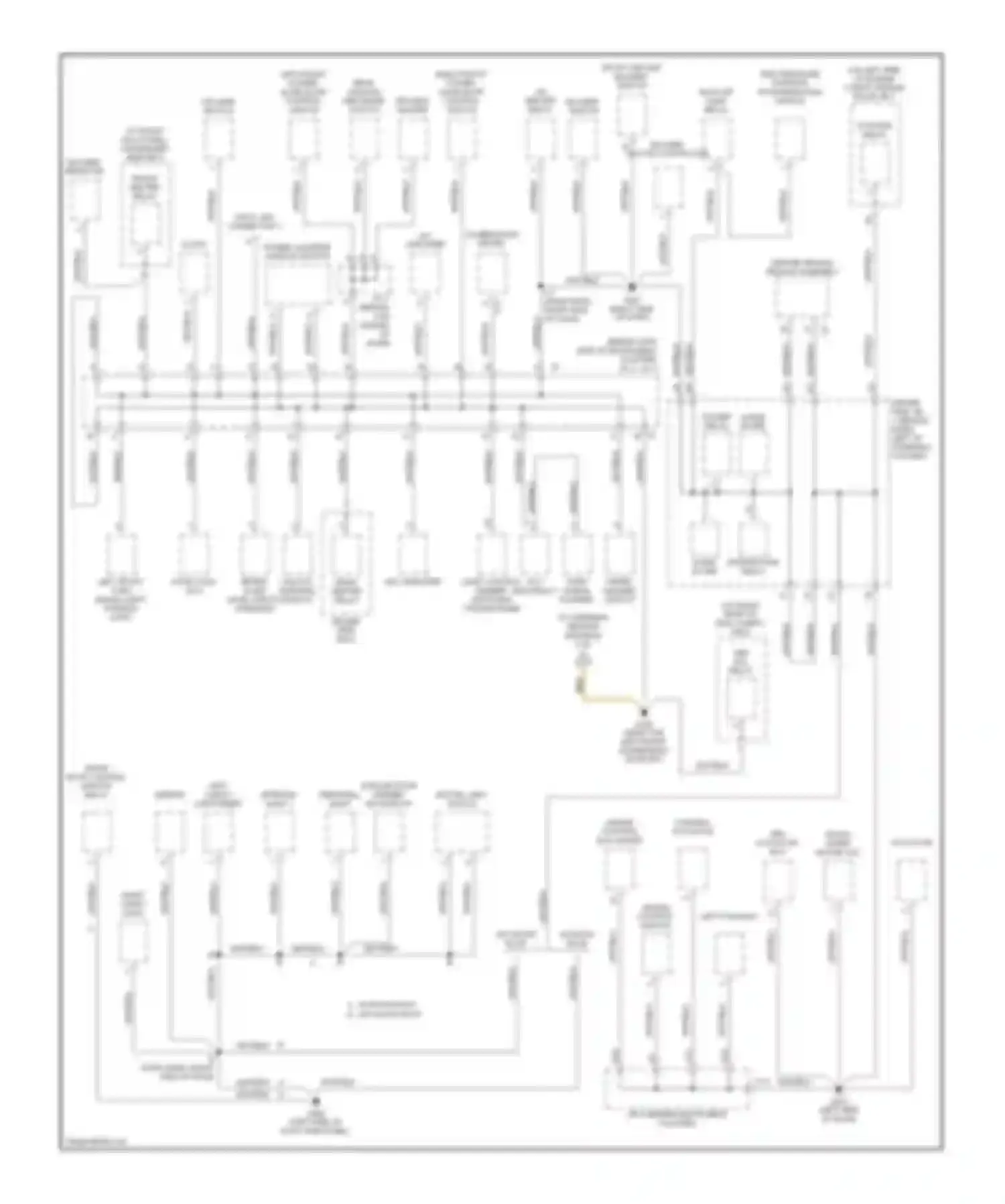 Sienna Toyota I (1997-2003): Ground distribution circuit (2 of 3)