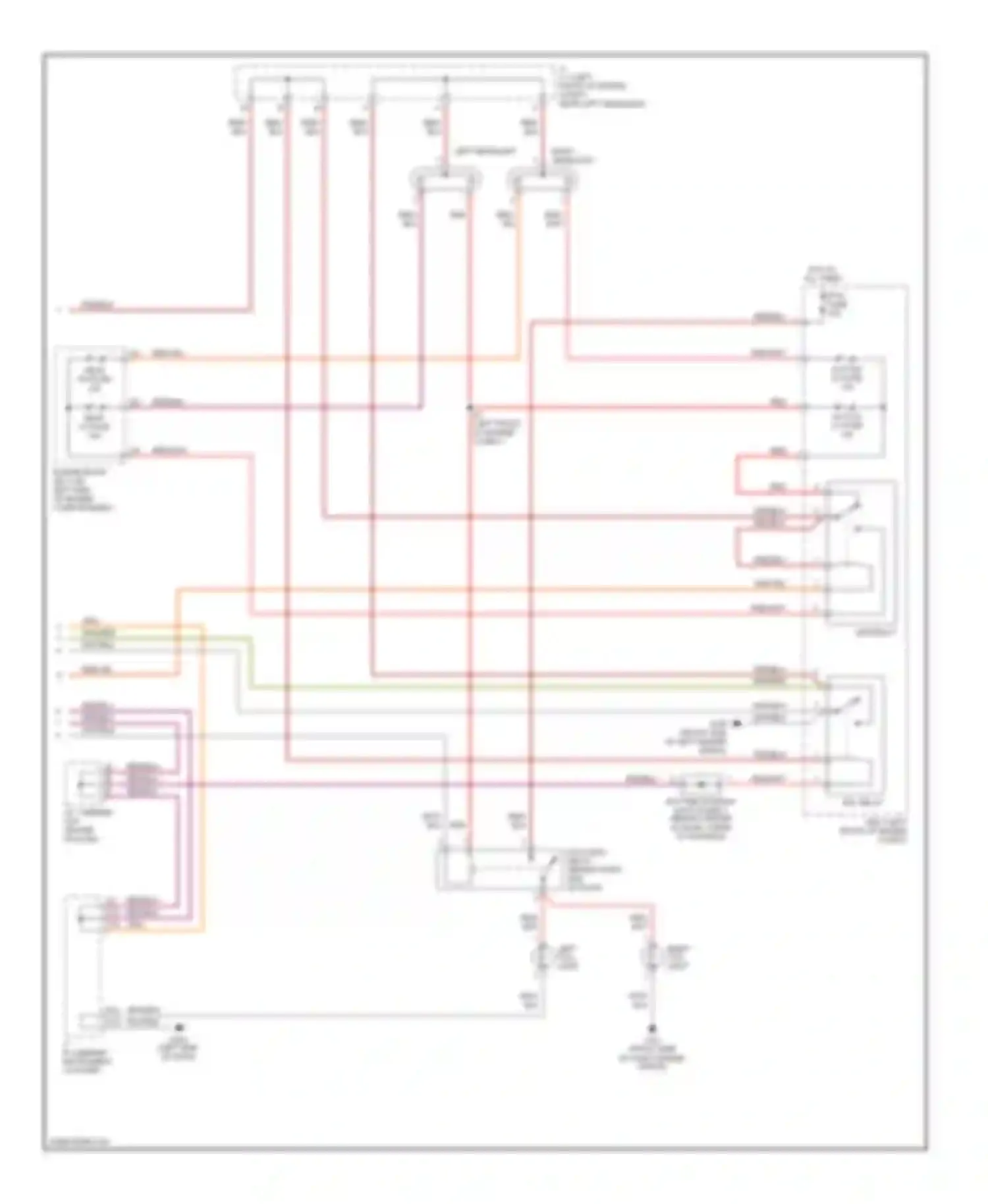 Sienna Toyota I (1997-2003): Headlight circuit (2 of 2)