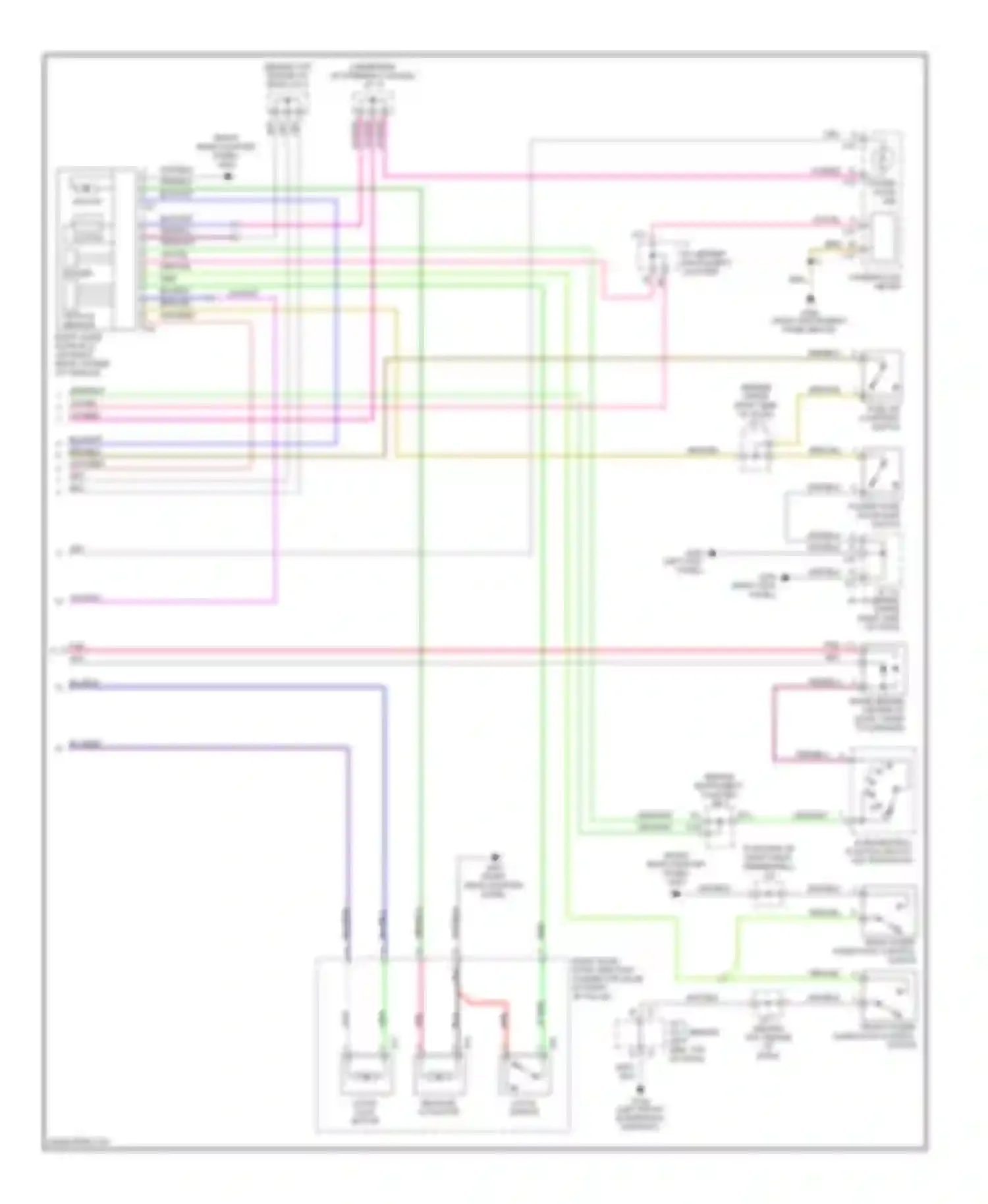 Sienna Toyota I (1997-2003): Power sliding door circuit (2 of 2)